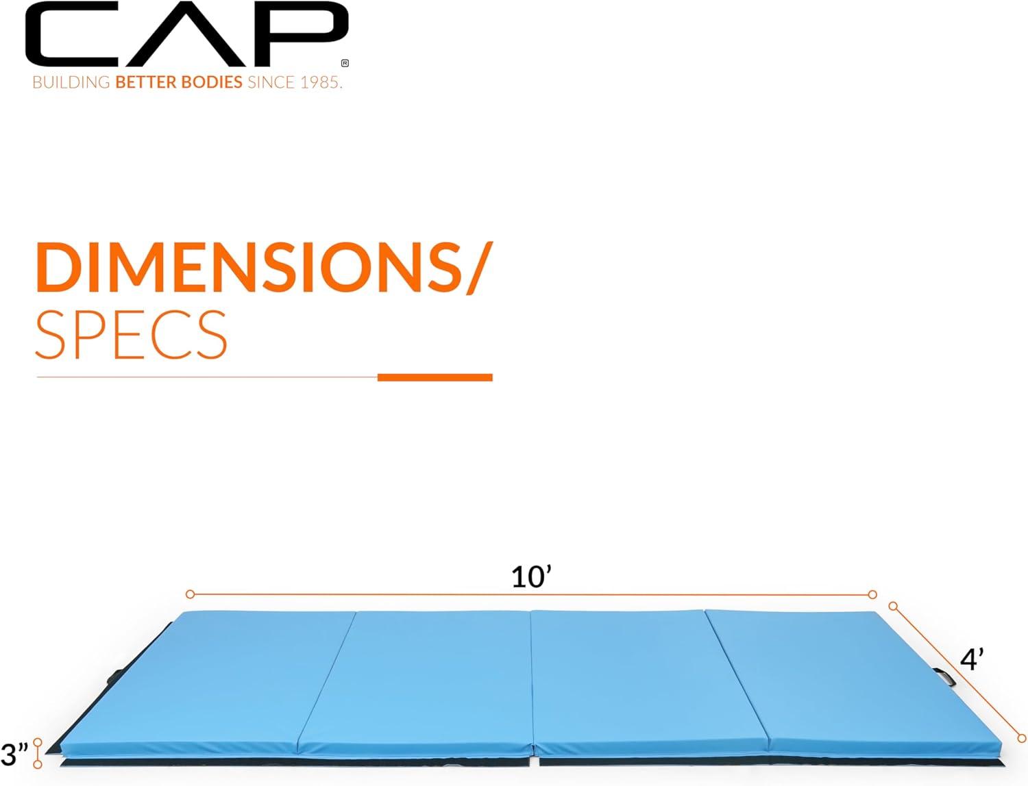 imageCAP Barbell All Purpose Folding Anti Tear Exercise Training Aerobic Fitness Gym ampamp Gymnastics Balance Mat  Multiple colorsBlue