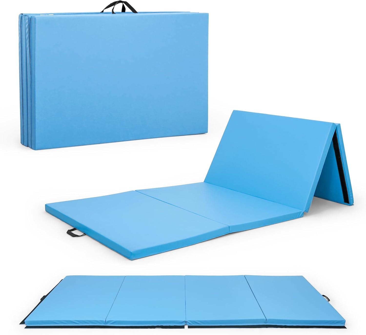 imageCAP Barbell All Purpose Folding Anti Tear Exercise Training Aerobic Fitness Gym ampamp Gymnastics Balance Mat  Multiple colorsBlue