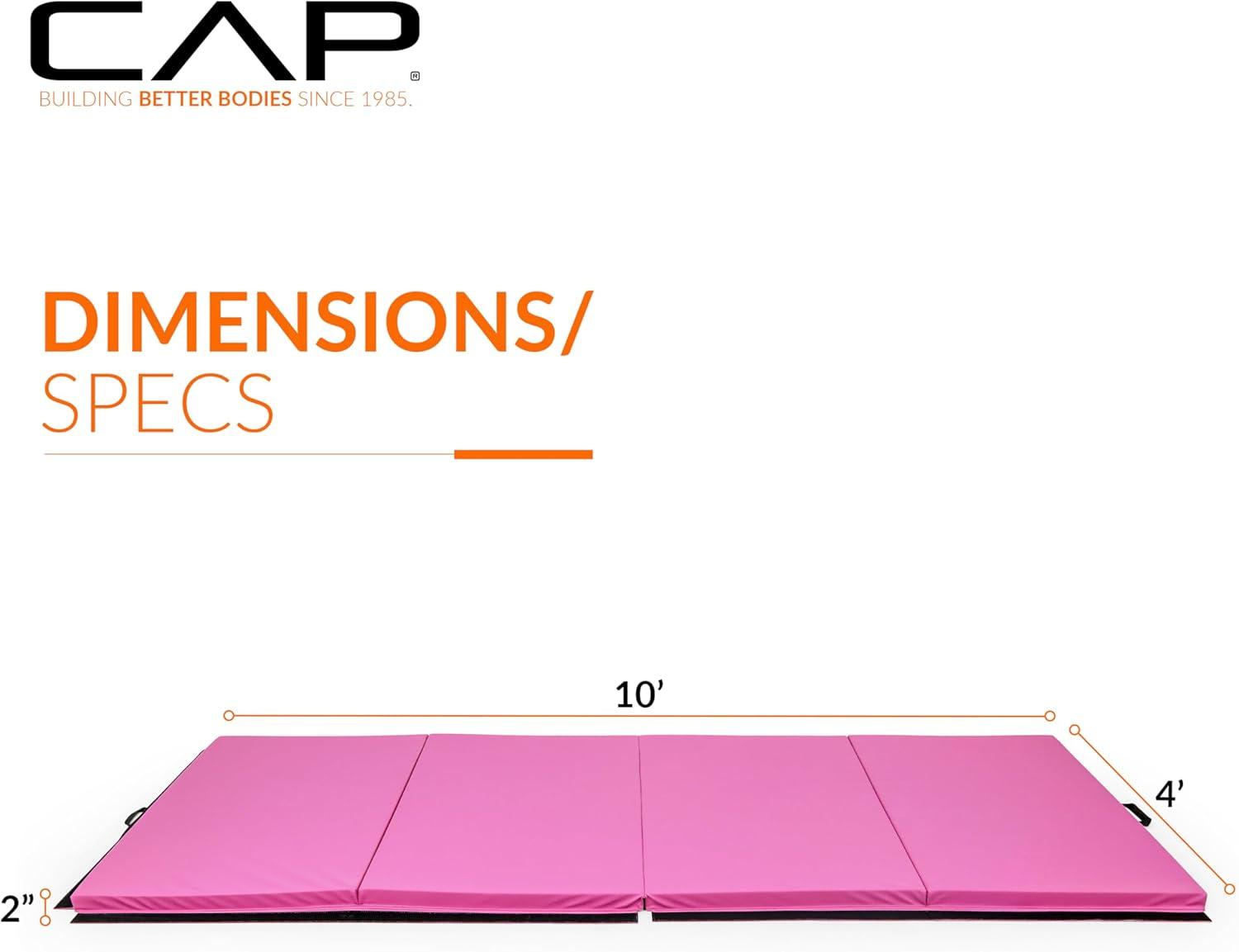 imageCAP Barbell All Purpose Folding Anti Tear Exercise Training Aerobic Fitness Gym ampamp Gymnastics Balance Mat  Multiple colorsPink