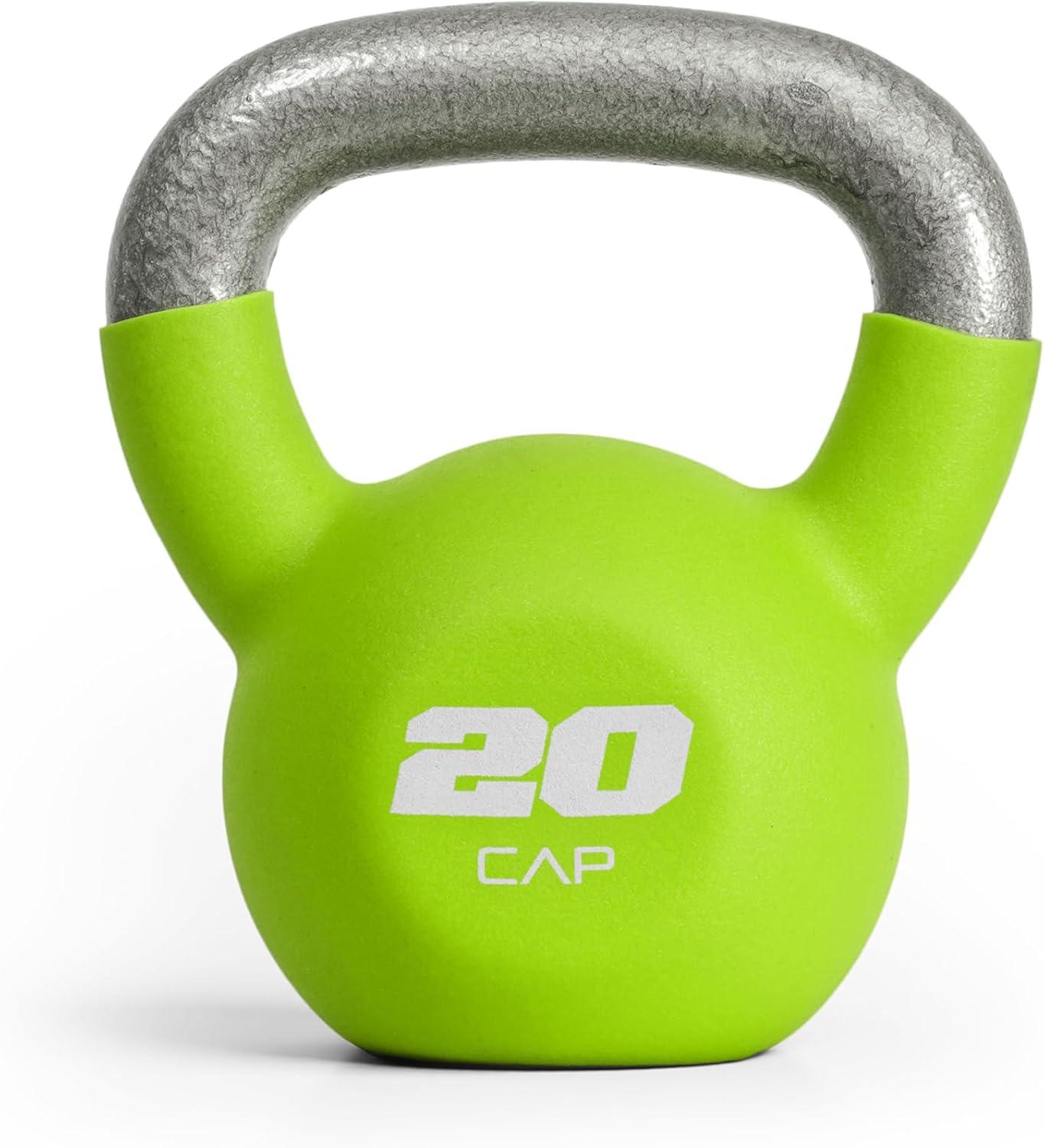 imageCAP Barbell Cast Iron Kettlebell  Coated Options Singles and Sets Multiple Weight Choices20 lb