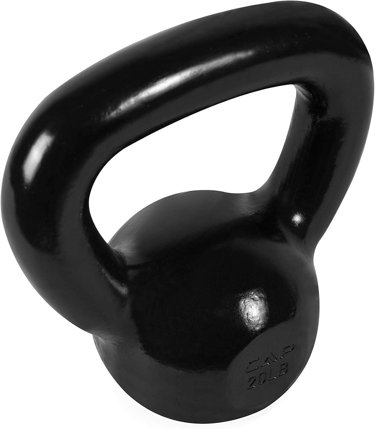 imageCAP Barbell Cast Iron Kettlebell  Coated Options Singles and Sets Multiple Weight Choices20 lb