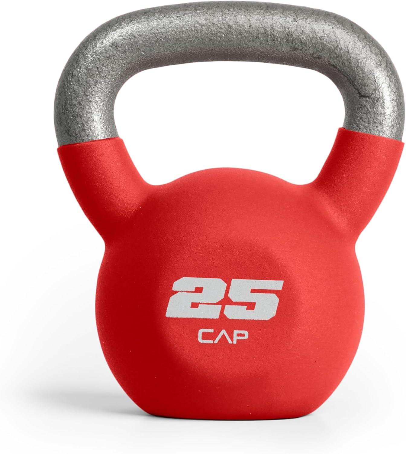 imageCAP Barbell Cast Iron Kettlebell  Coated Options Singles and Sets Multiple Weight Choices25 lb