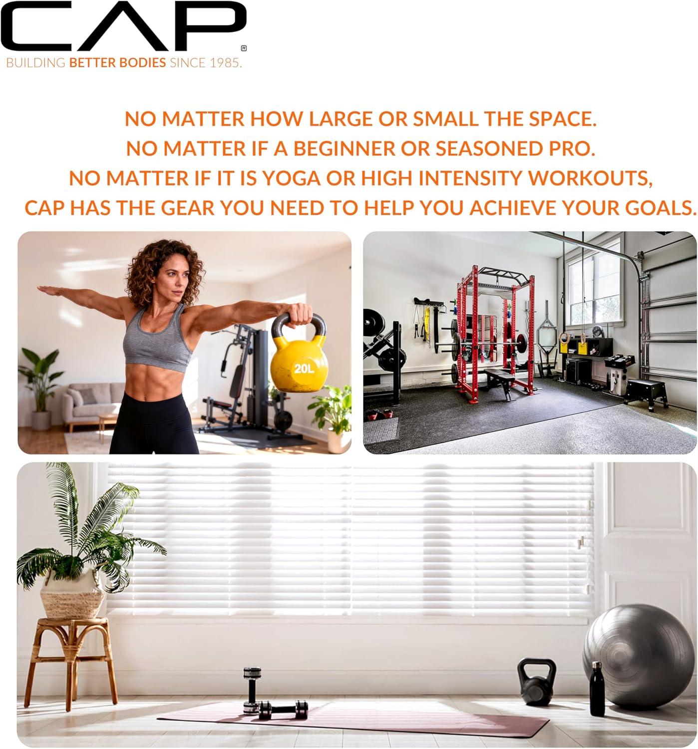 imageCAP Barbell Cast Iron Kettlebell  Coated Options Singles and Sets Multiple Weight Choices35 lb