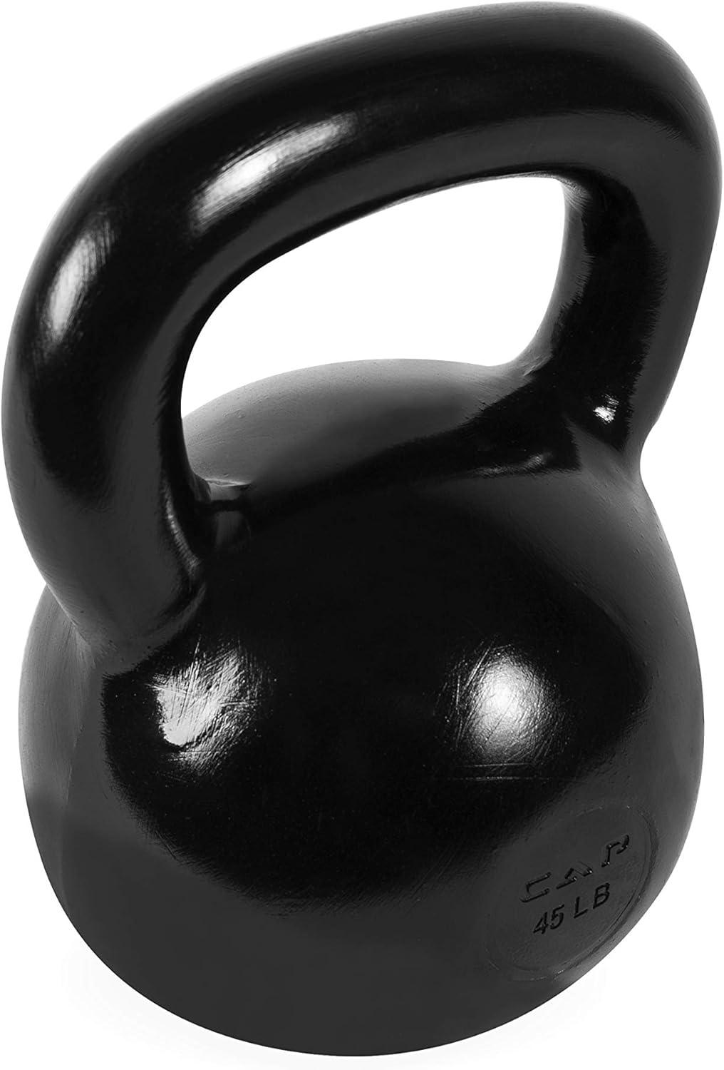 imageCAP Barbell Cast Iron Kettlebell  Coated Options Singles and Sets Multiple Weight Choices450 Pounds