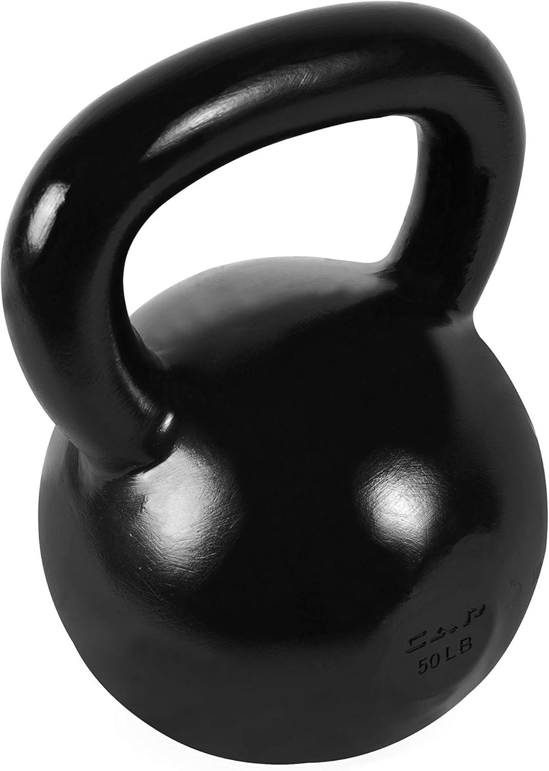 imageCAP Barbell Cast Iron Kettlebell  Coated Options Singles and Sets Multiple Weight Choices510 Pounds