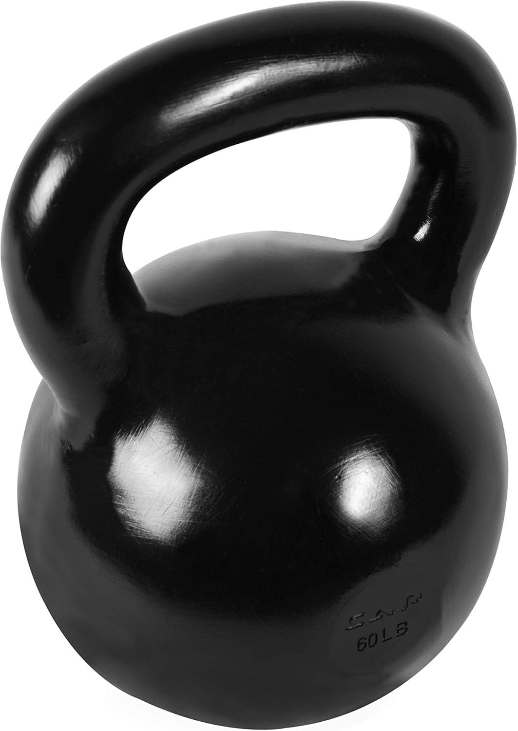 imageCAP Barbell Cast Iron Kettlebell  Coated Options Singles and Sets Multiple Weight Choices610 Pounds
