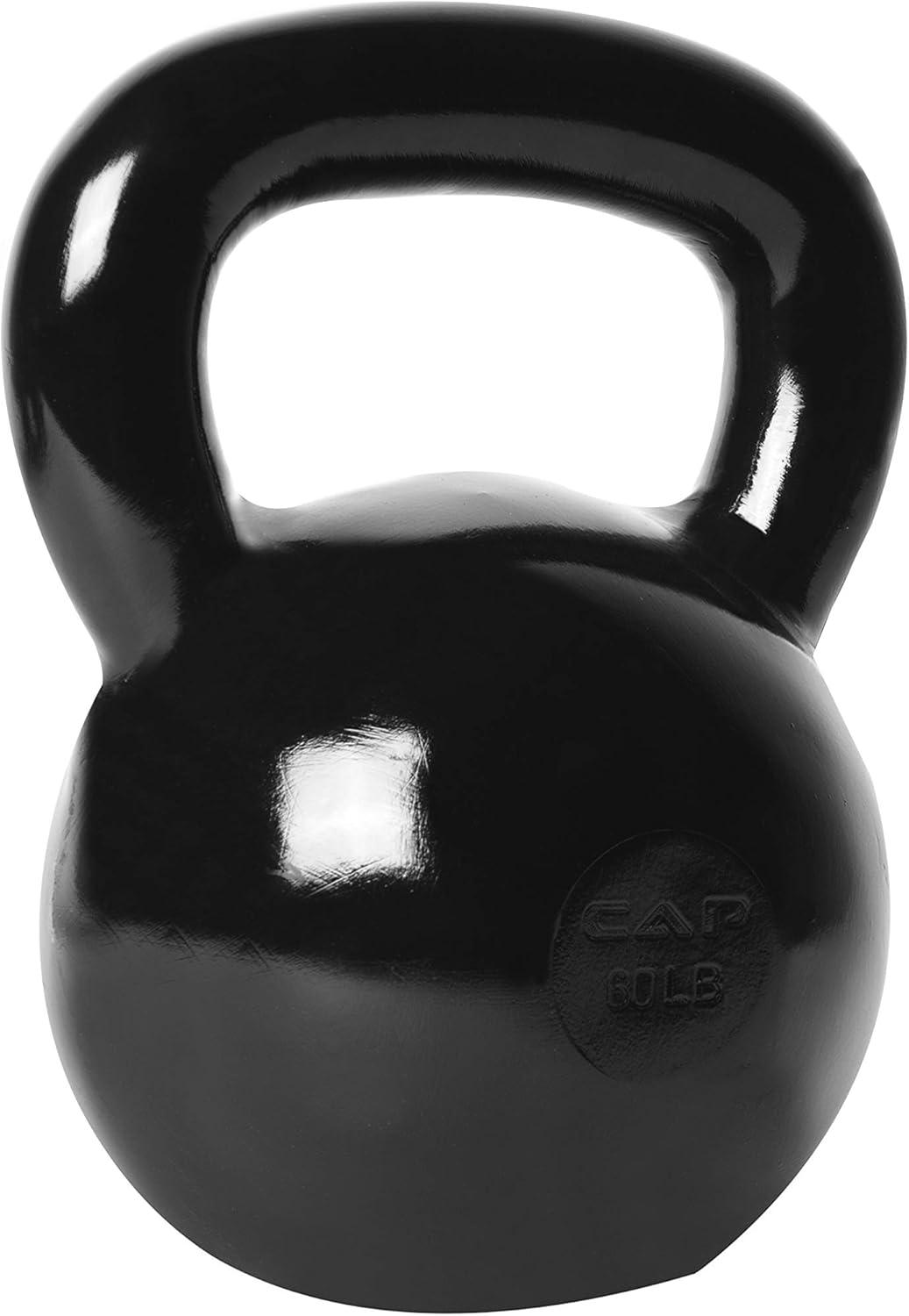 imageCAP Barbell Cast Iron Kettlebell  Coated Options Singles and Sets Multiple Weight Choices610 Pounds