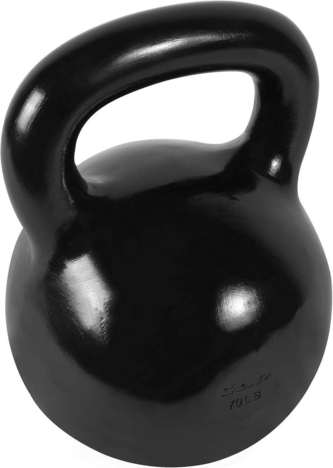 imageCAP Barbell Cast Iron Kettlebell  Coated Options Singles and Sets Multiple Weight Choices700 Pounds