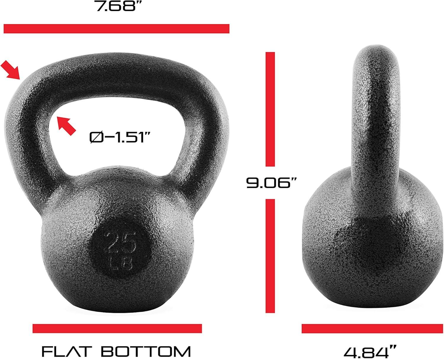 imageCAP Barbell Cast Iron Kettlebell  Coated Options Singles and Sets Multiple Weight Choices80 lb Set