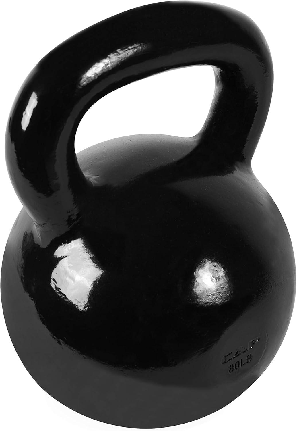 imageCAP Barbell Cast Iron Kettlebell  Coated Options Singles and Sets Multiple Weight Choices800 Pounds