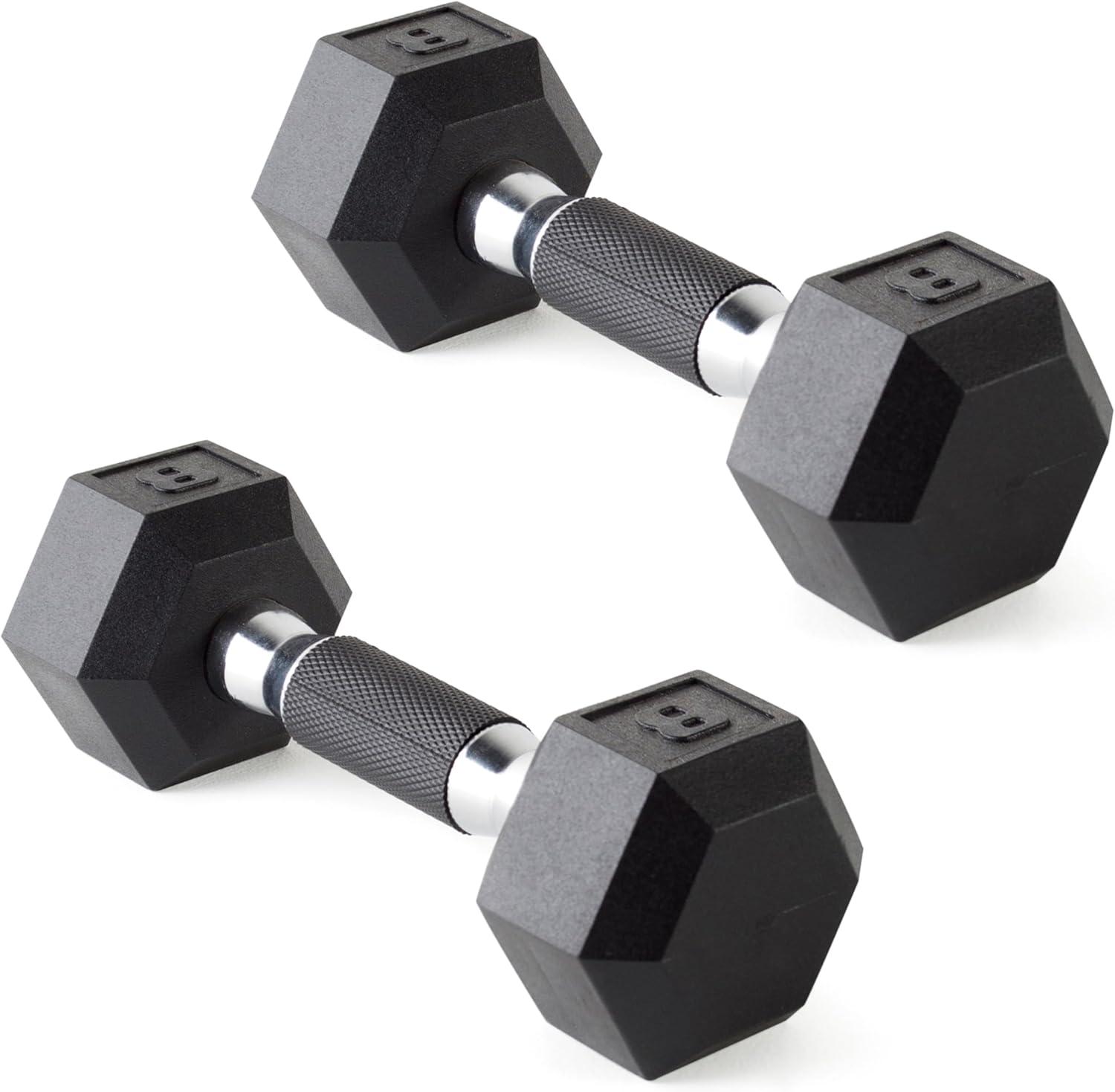 imageCAP Barbell Coated Dumbbell Weight  Multiple Options Pairs ampamp SetsComfort Grip