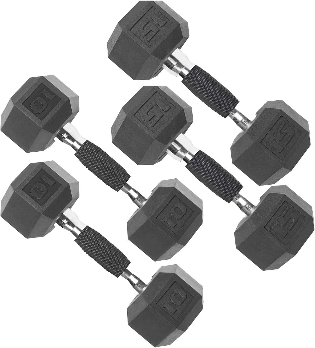 imageCAP Barbell Coated Dumbbell Weight  Multiple Options Pairs ampamp SetsComfort Grip