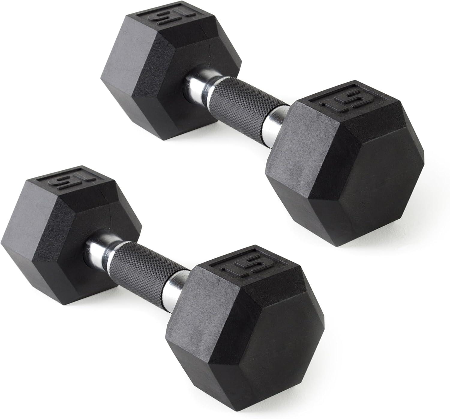 imageCAP Barbell Coated Dumbbell Weight  Multiple Options Pairs ampamp SetsComfort Grip
