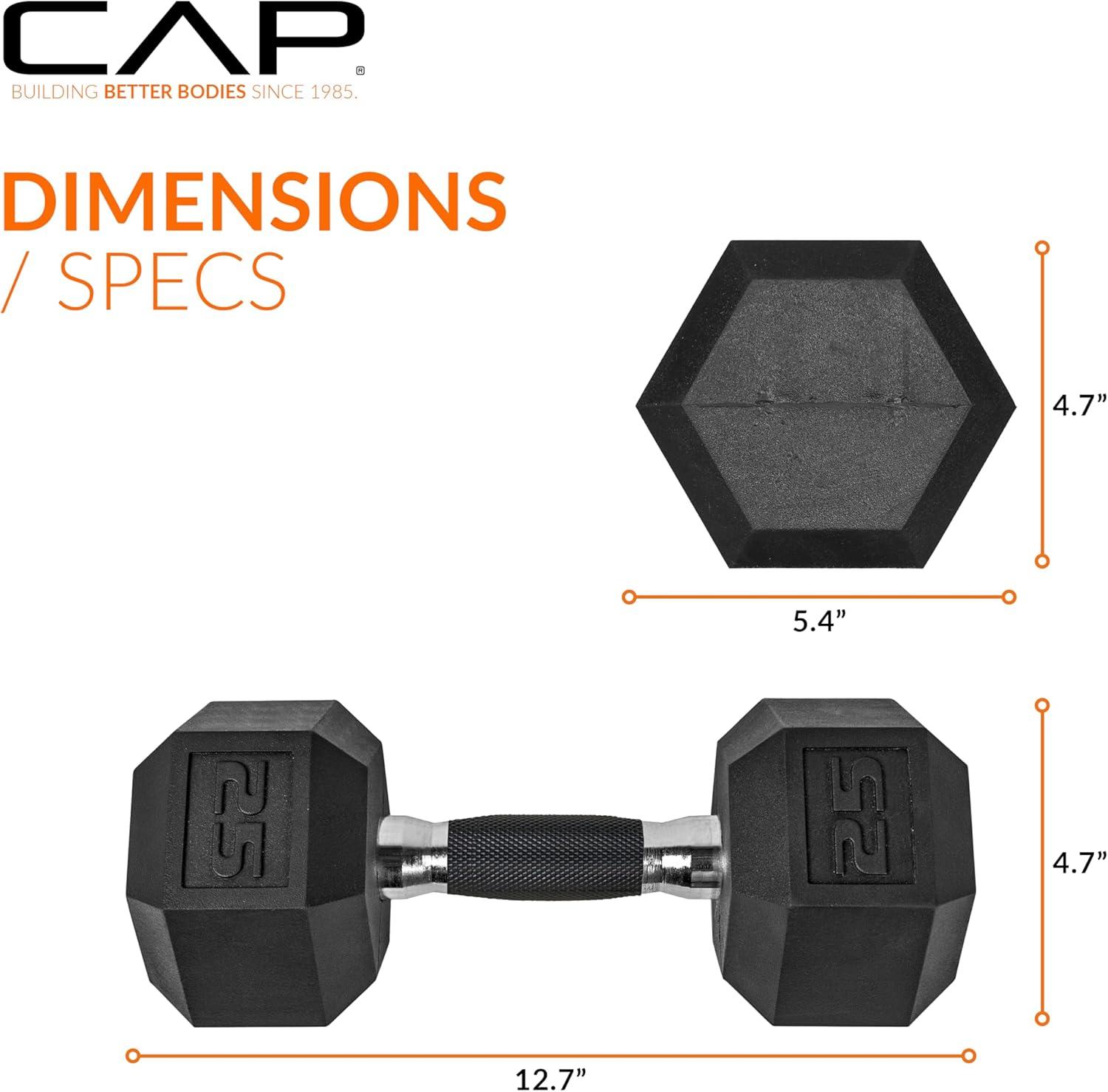 imageCAP Barbell Coated Dumbbell Weight  Multiple Options Pairs ampamp SetsComfort Grip