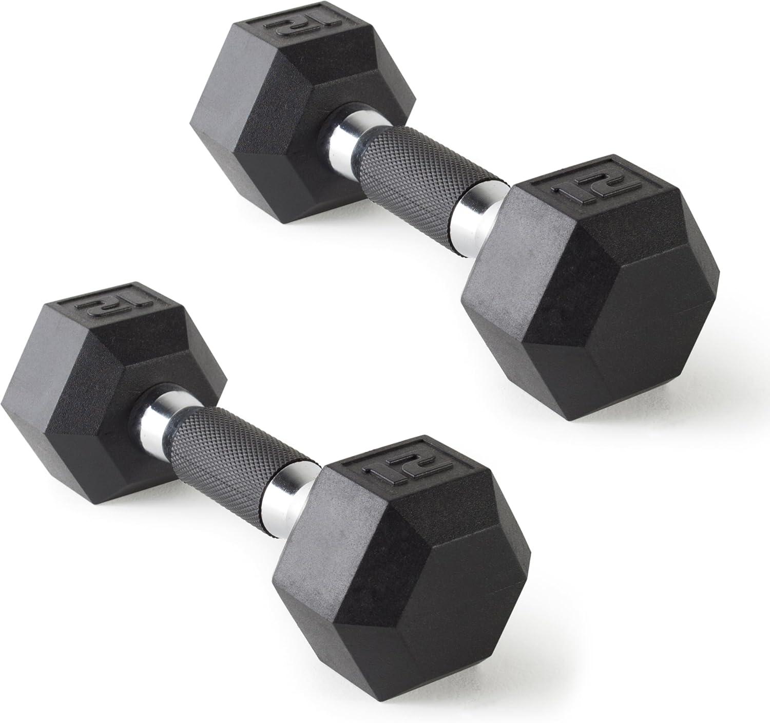 imageCAP Barbell Coated Dumbbell Weight  Multiple Options Pairs ampamp SetsComfort Grip