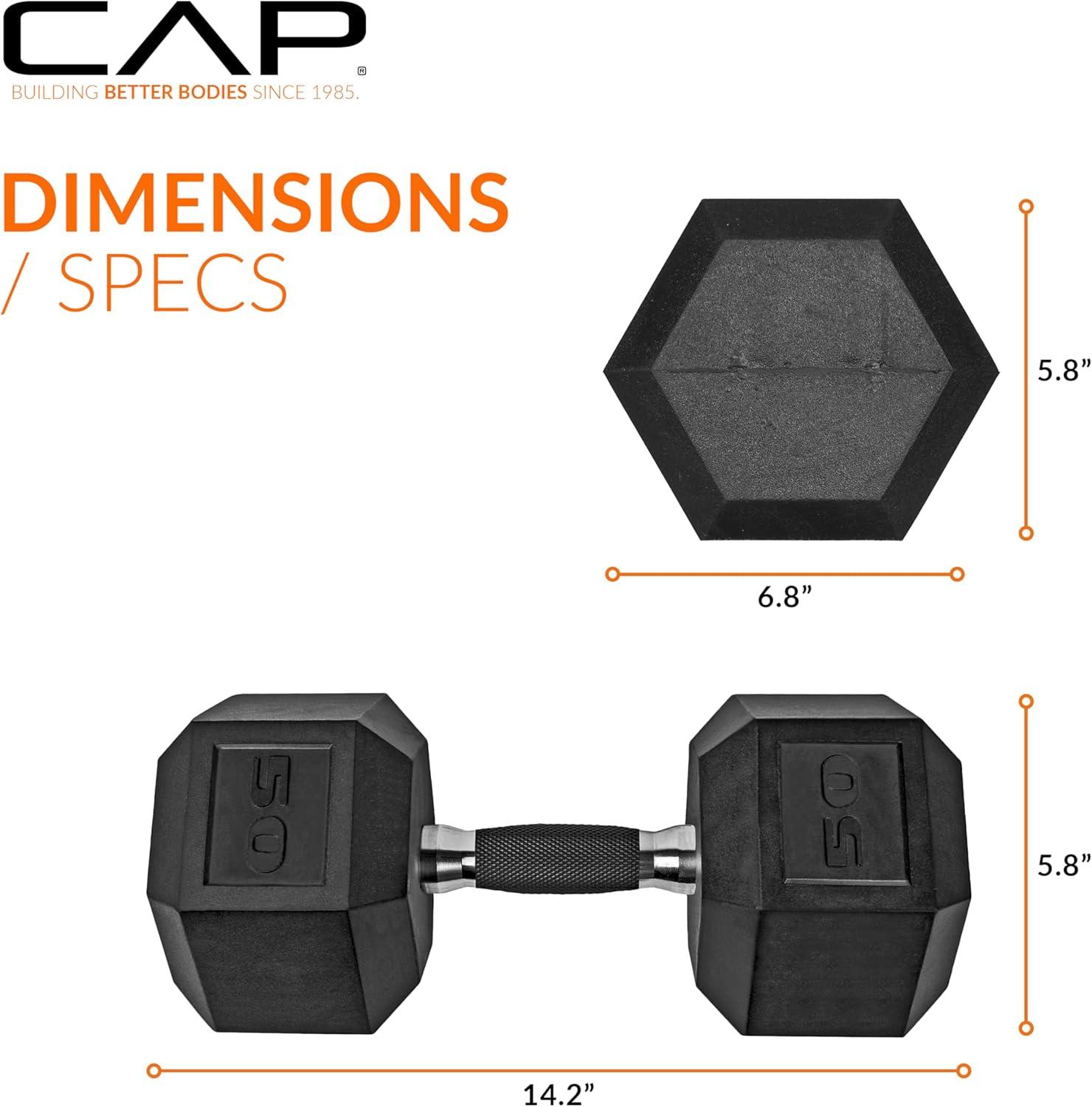 imageCAP Barbell Coated Dumbbell Weight  Multiple Options Pairs ampamp SetsComfort Grip
