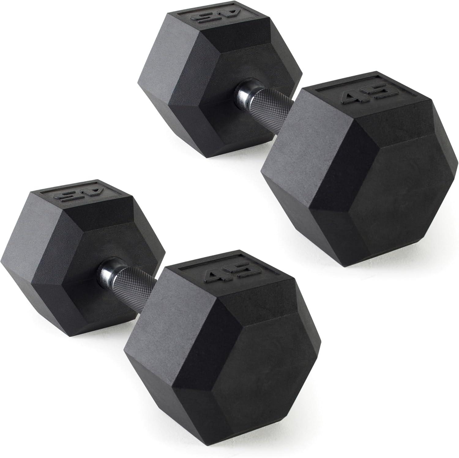 imageCAP Barbell Coated Dumbbell Weight  Multiple Options Pairs ampamp SetsComfort Grip