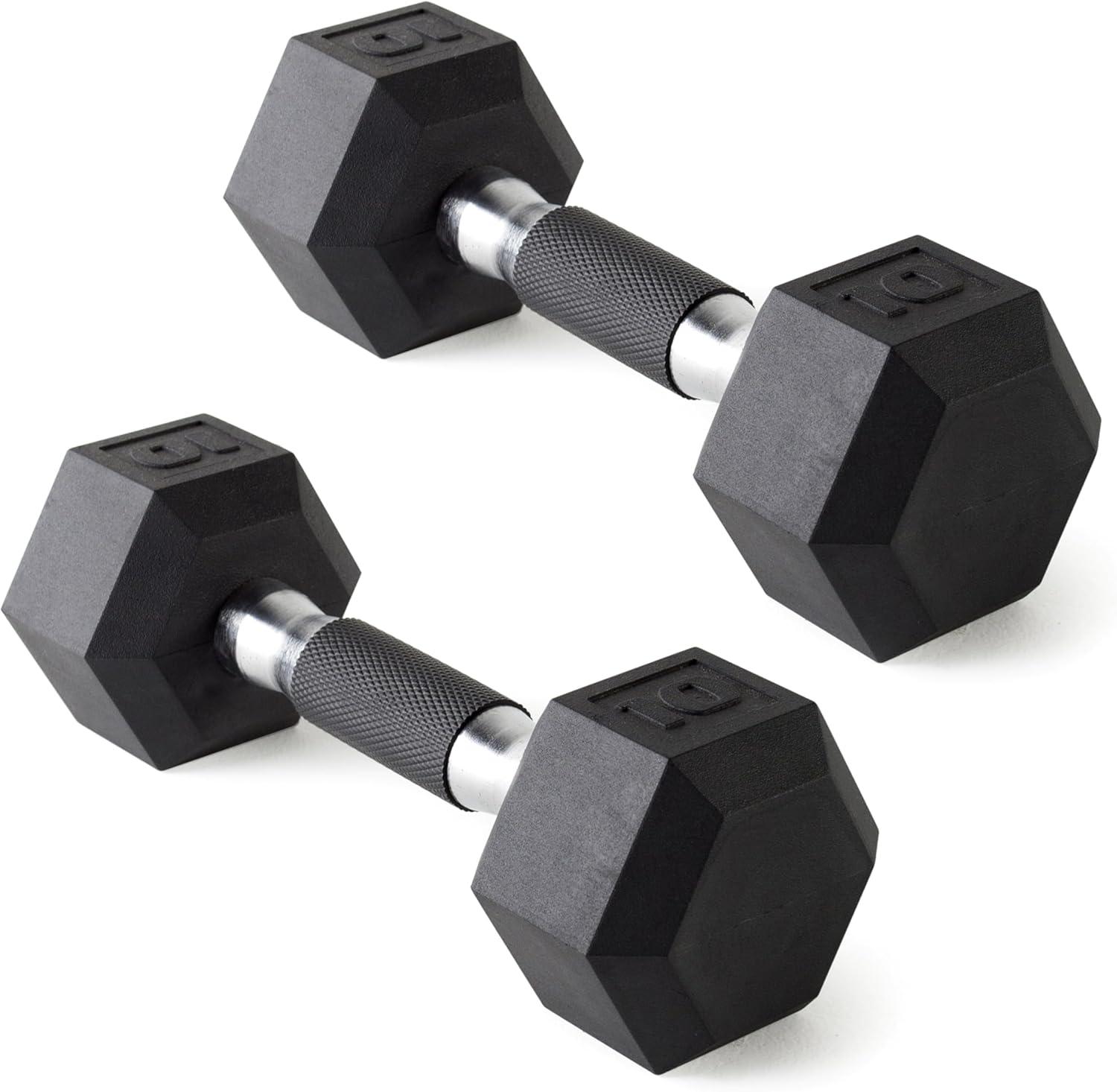 imageCAP Barbell Coated Dumbbell Weight  Multiple Options Pairs ampamp SetsComfort Grip