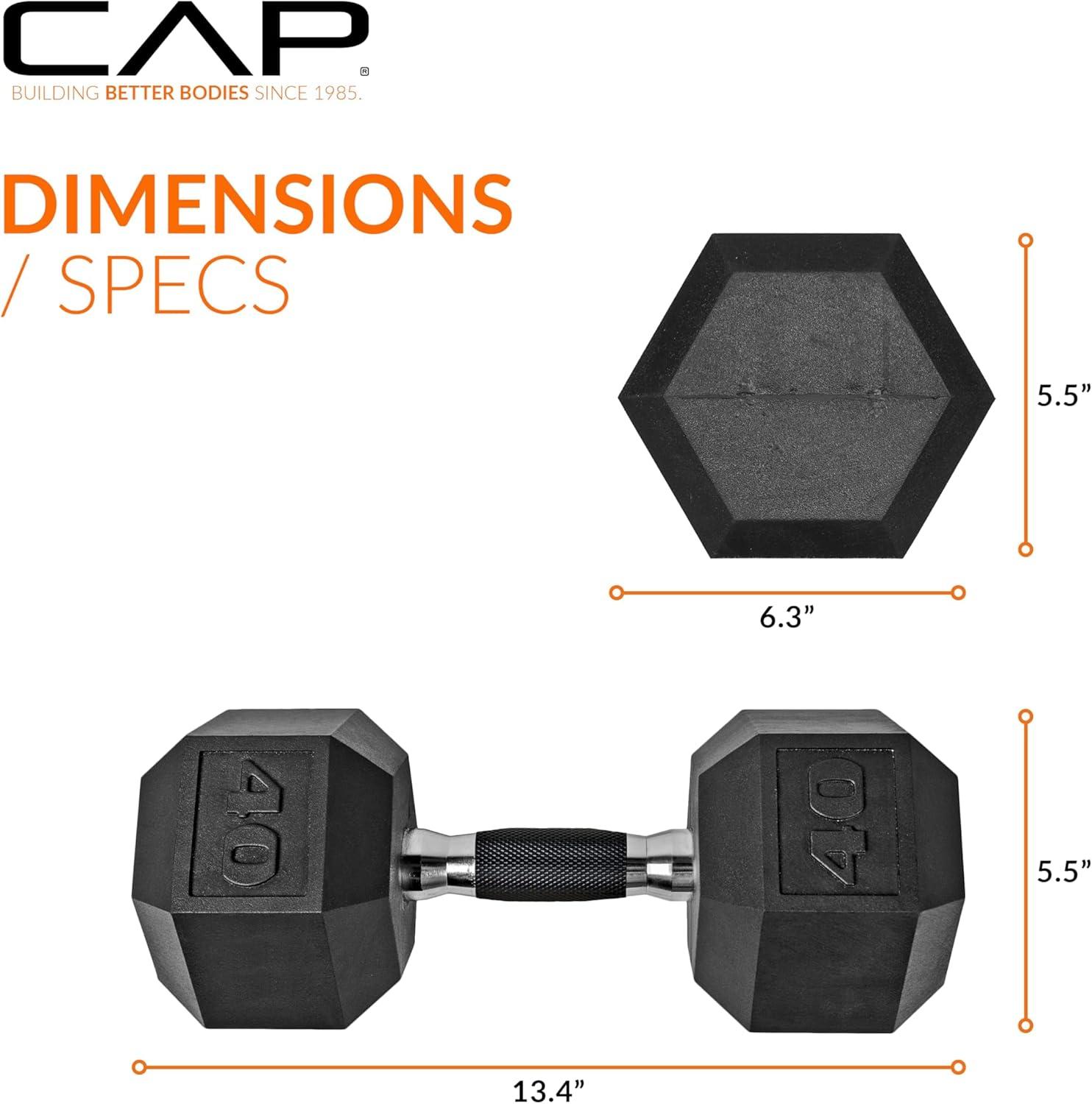 imageCAP Barbell Coated Dumbbell Weight  Multiple Options Pairs ampamp SetsComfort Grip