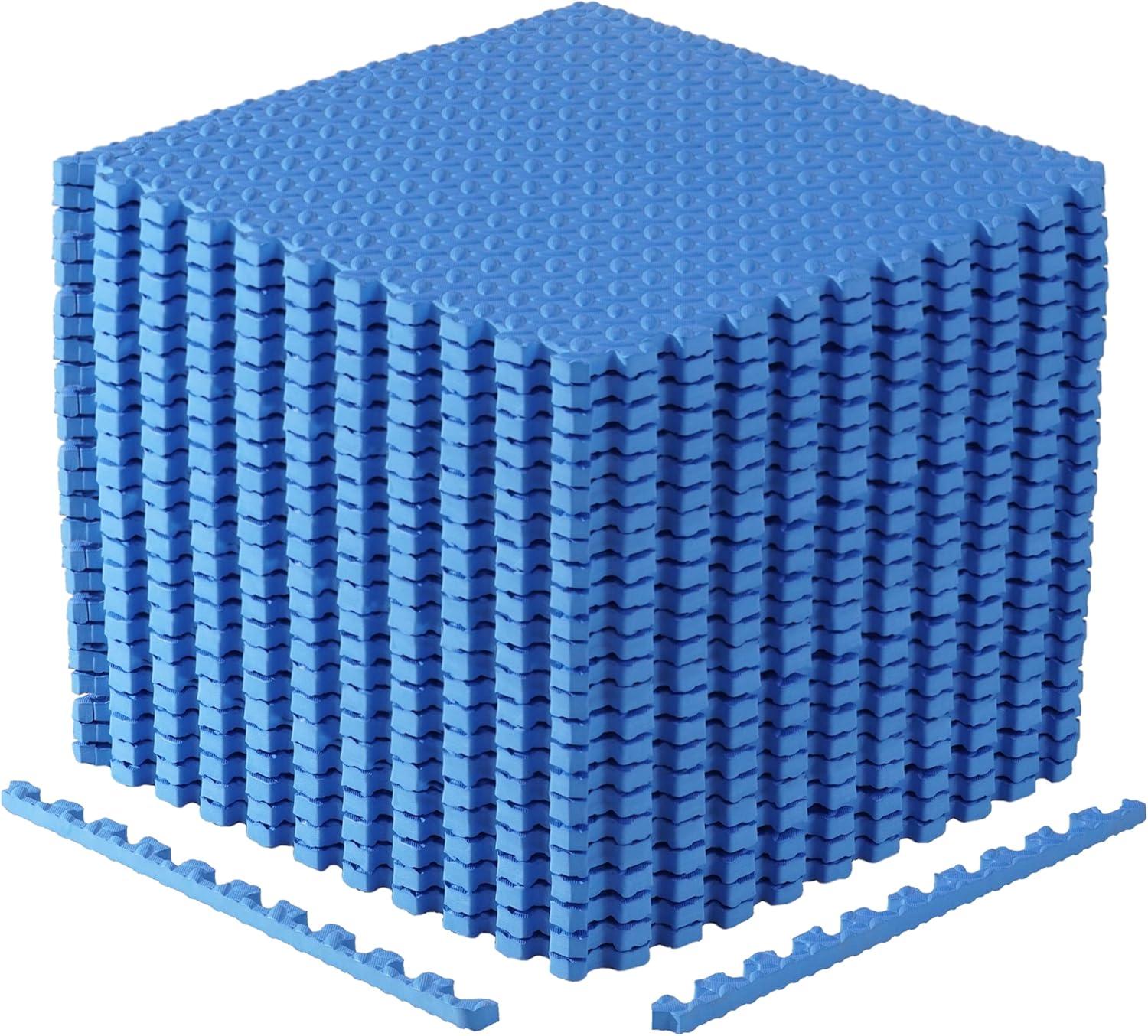 imageCAP Barbell Exercise Puzzle Mats Packs Tiles 24quotx24quot  Multiple OptionsDiamond  Blue