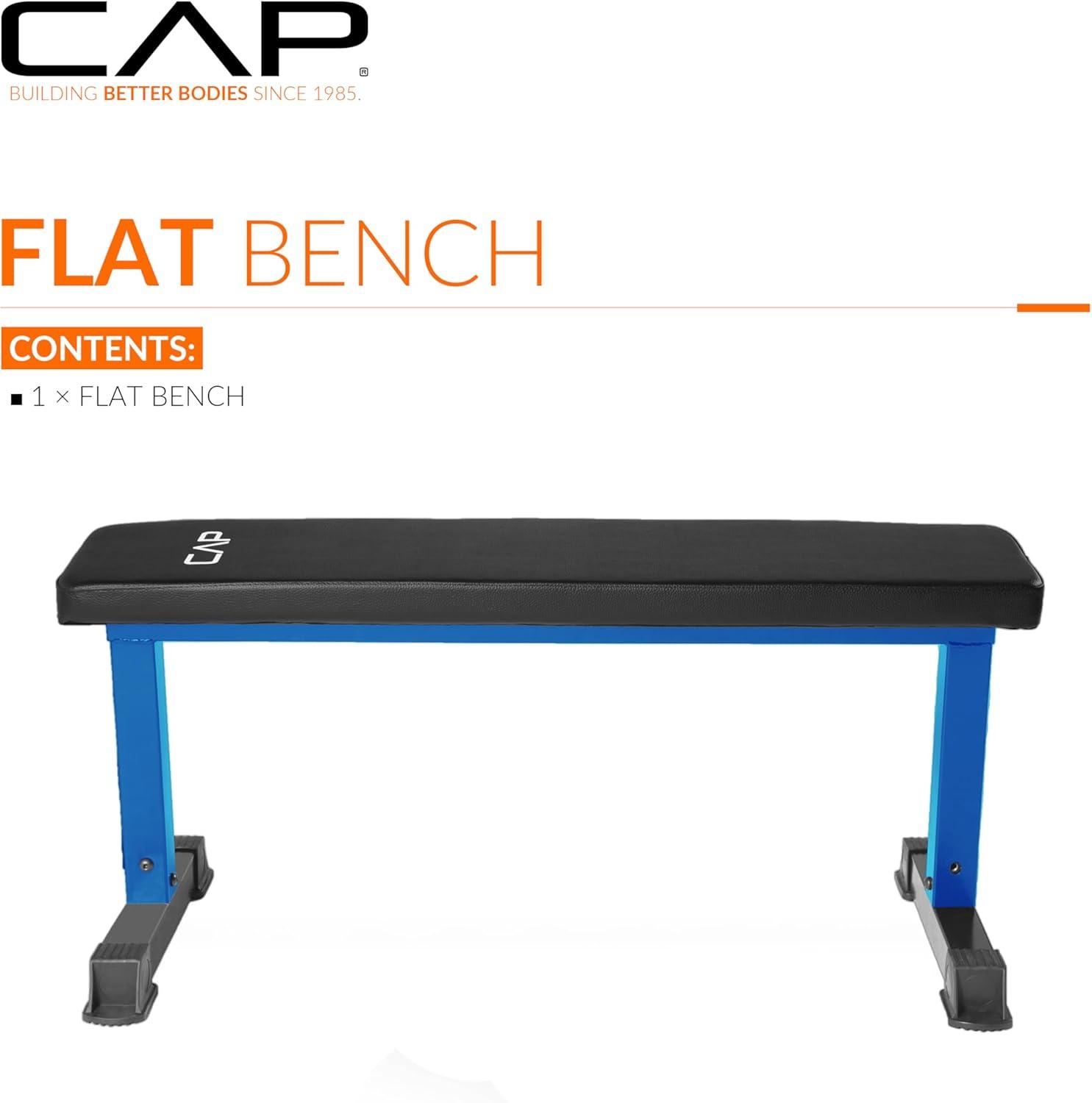 imageCAP Barbell Flat Weight Bench Color SeriesBlue