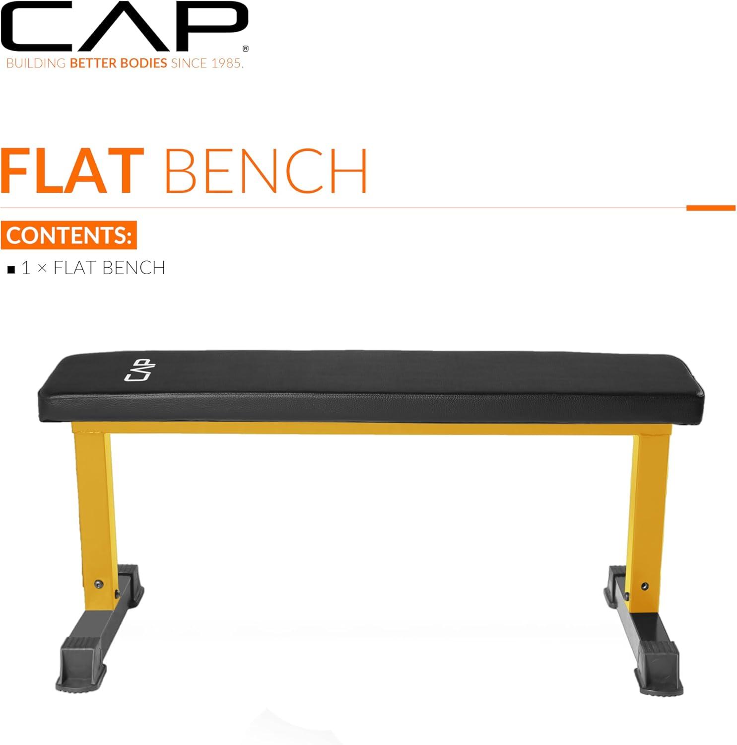 imageCAP Barbell Flat Weight Bench Color SeriesYellow