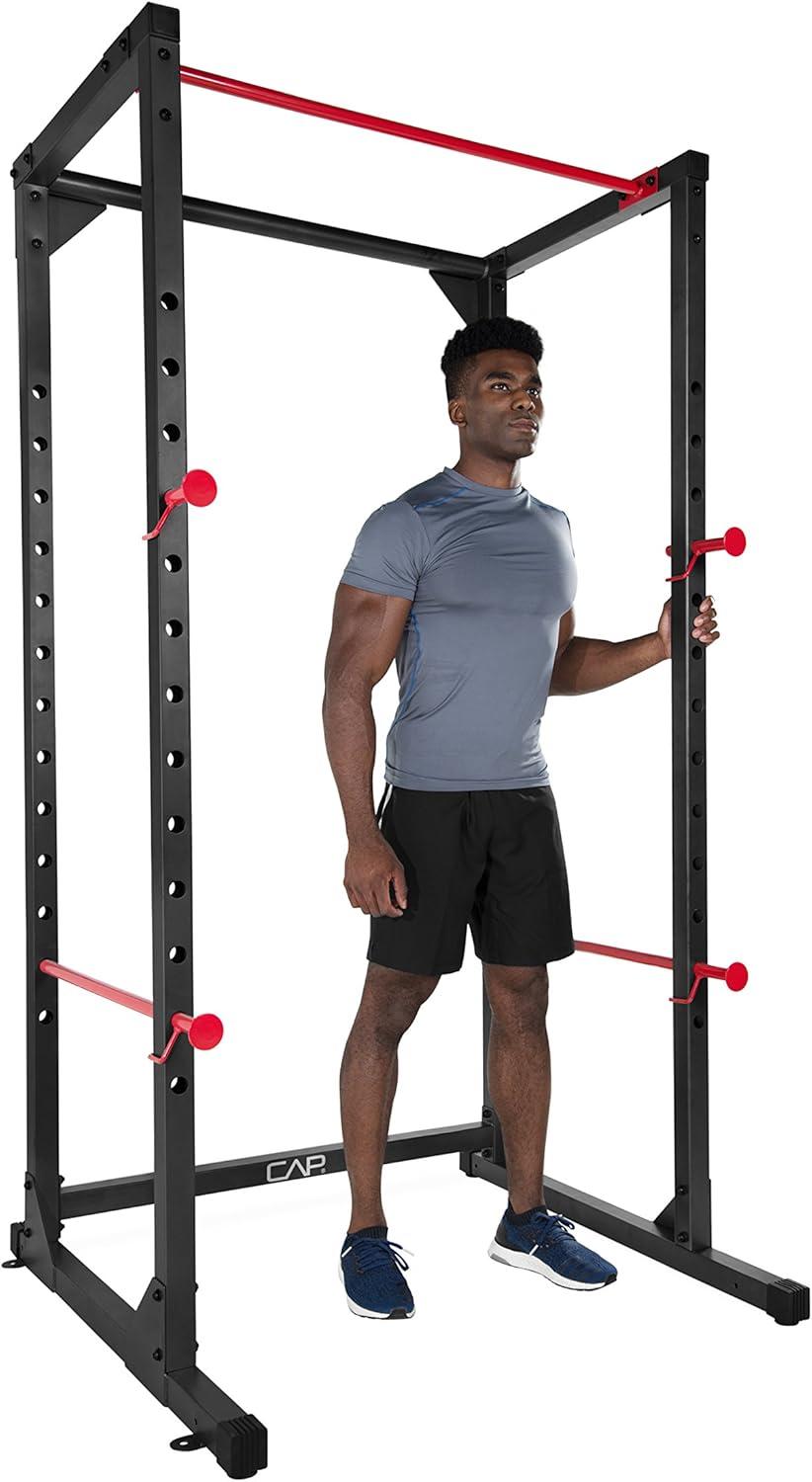 imageCAP Barbell Full Cage Power Rack Color Series  6 or 7 OptionsBlack