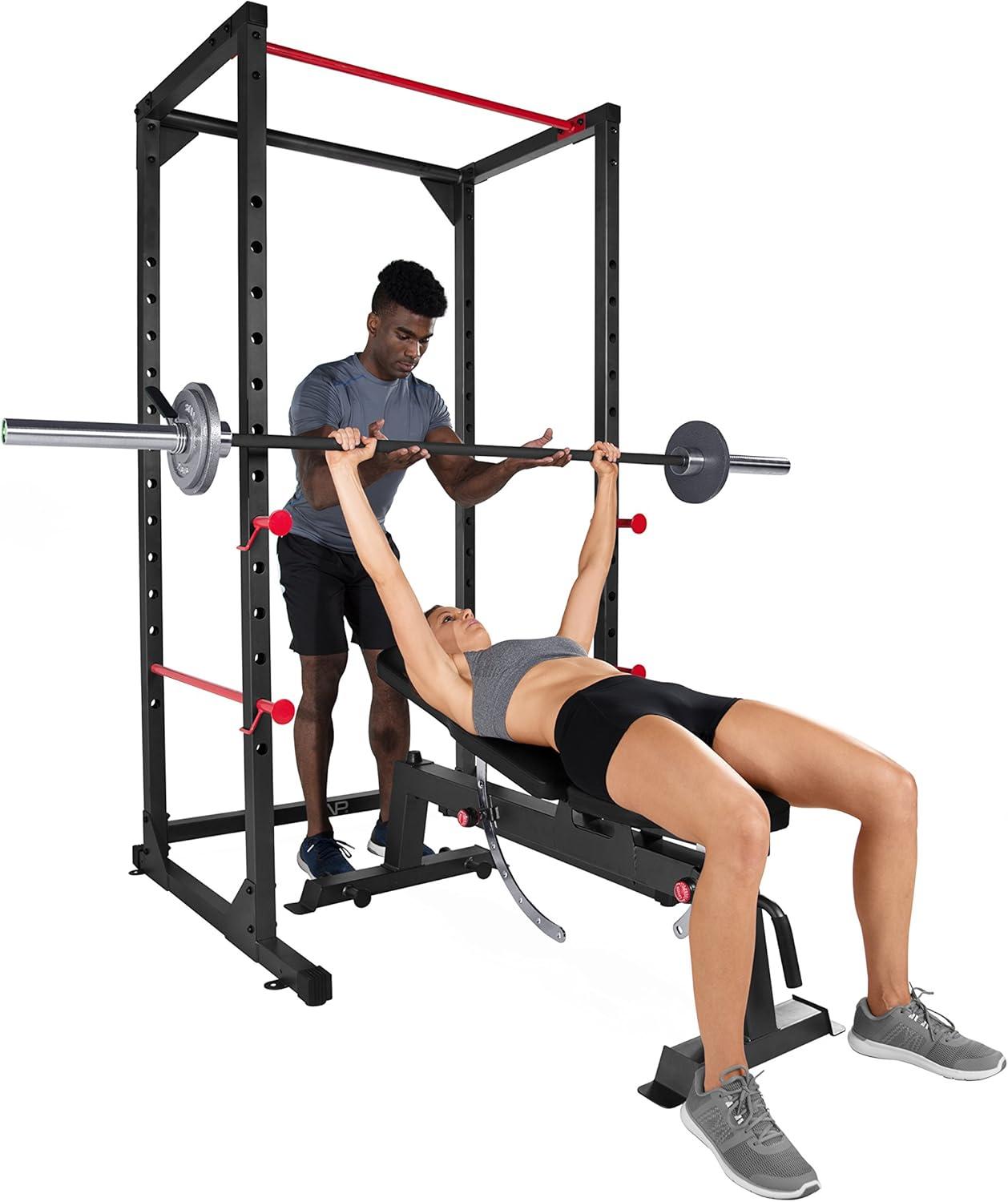 imageCAP Barbell Full Cage Power Rack Color Series  6 or 7 OptionsBlack