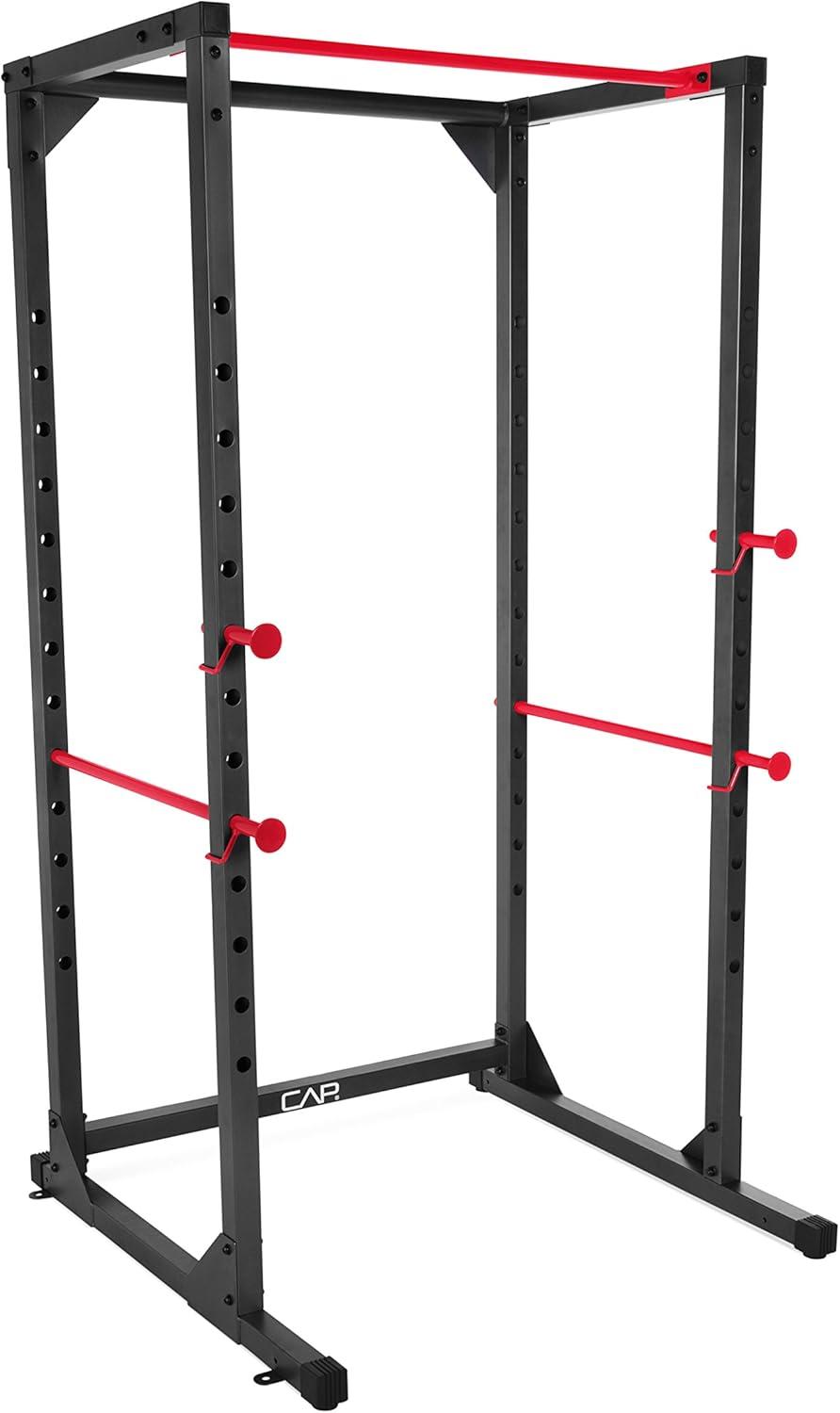 imageCAP Barbell Full Cage Power Rack Color Series  6 or 7 OptionsBlack