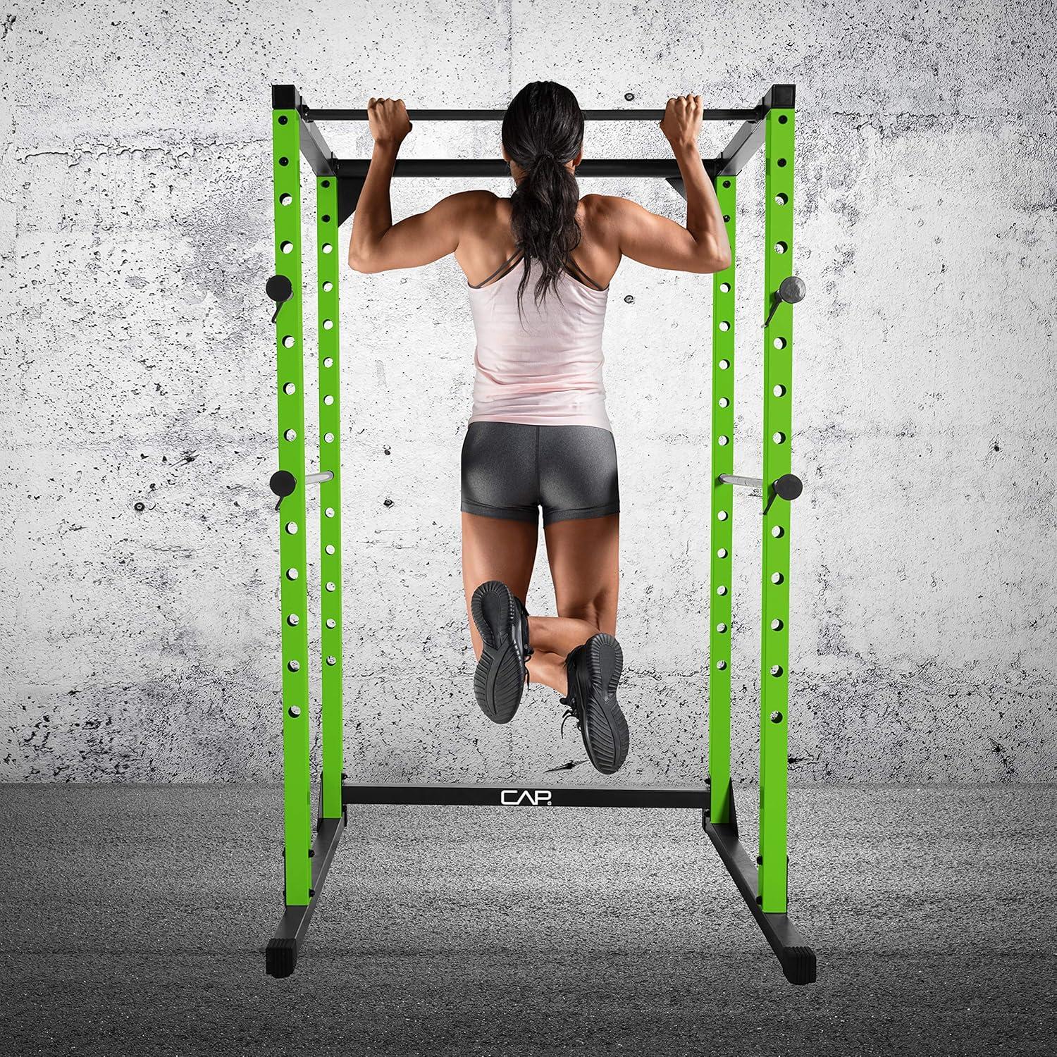 imageCAP Barbell Full Cage Power Rack Color Series  6 or 7 OptionsGreen