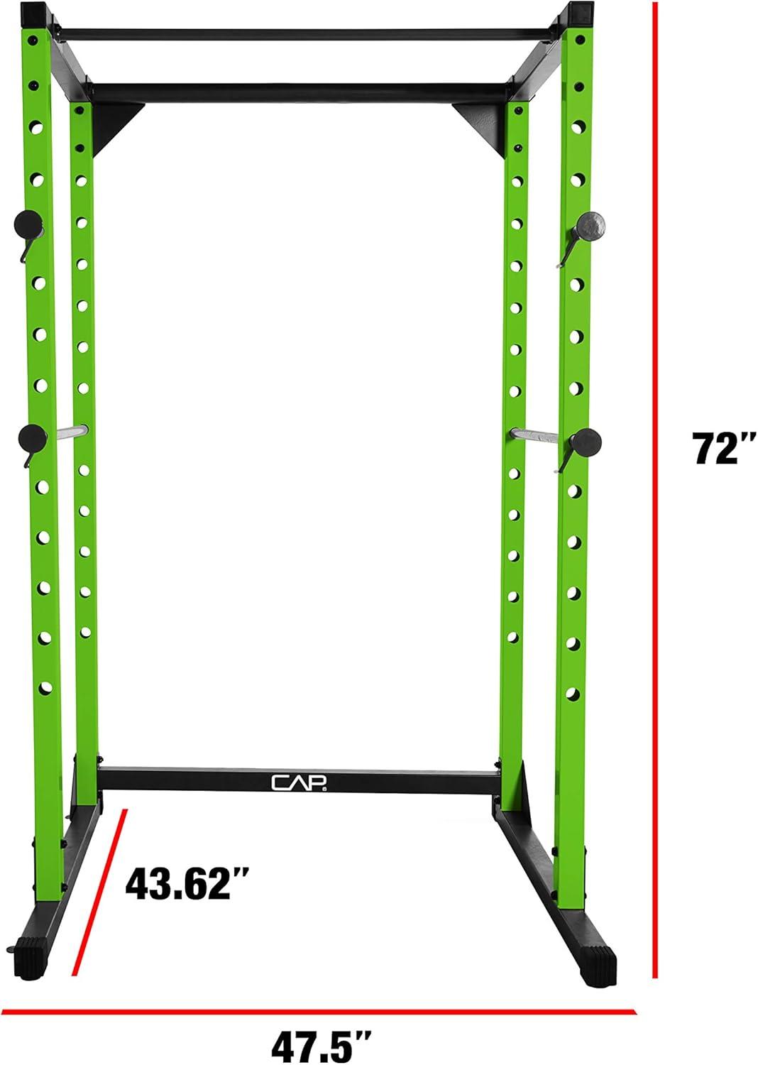 imageCAP Barbell Full Cage Power Rack Color Series  6 or 7 OptionsGreen