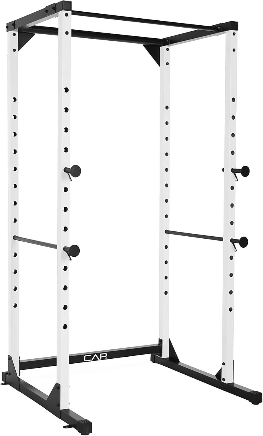 imageCAP Barbell Full Cage Power Rack Color Series  6 or 7 OptionsWhite