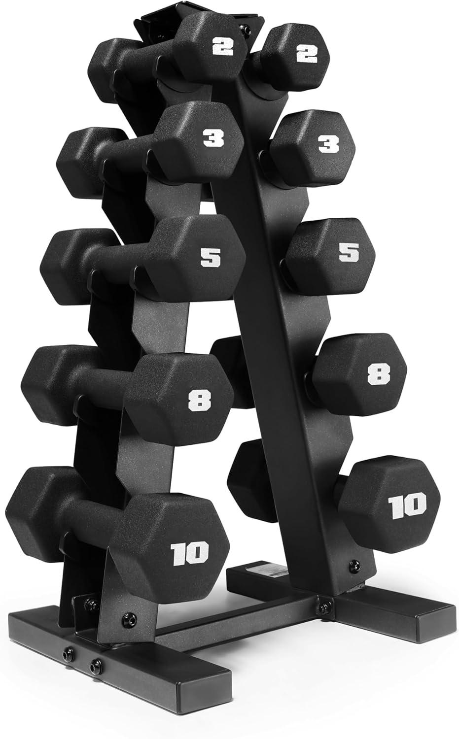 imageCAP Barbell Neoprene Dumbbell Weights Pairs ampamp Sets  Multiple ColorsBlack