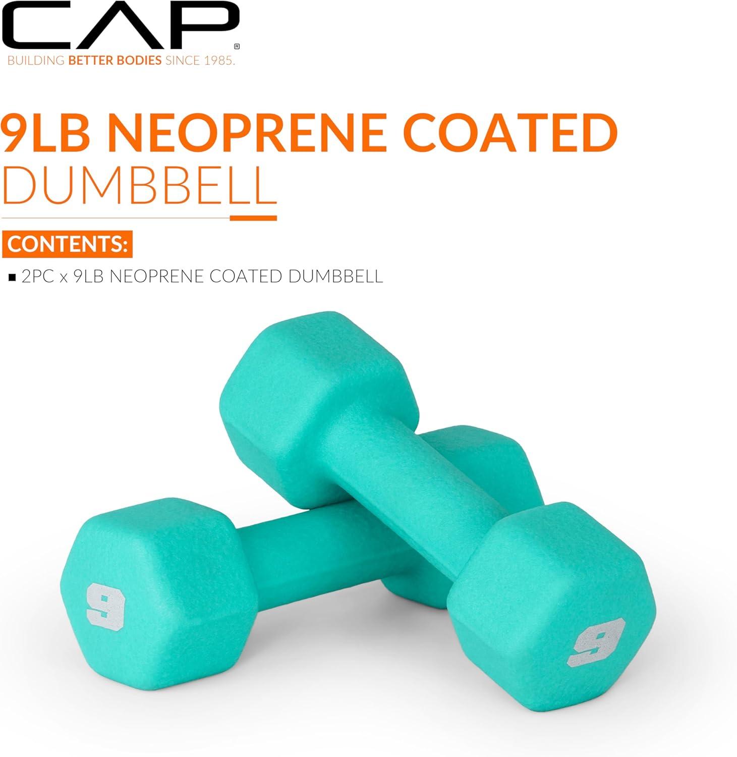 imageCAP Barbell Neoprene Dumbbell Weights Pairs ampamp Sets  Multiple ColorsColors Series