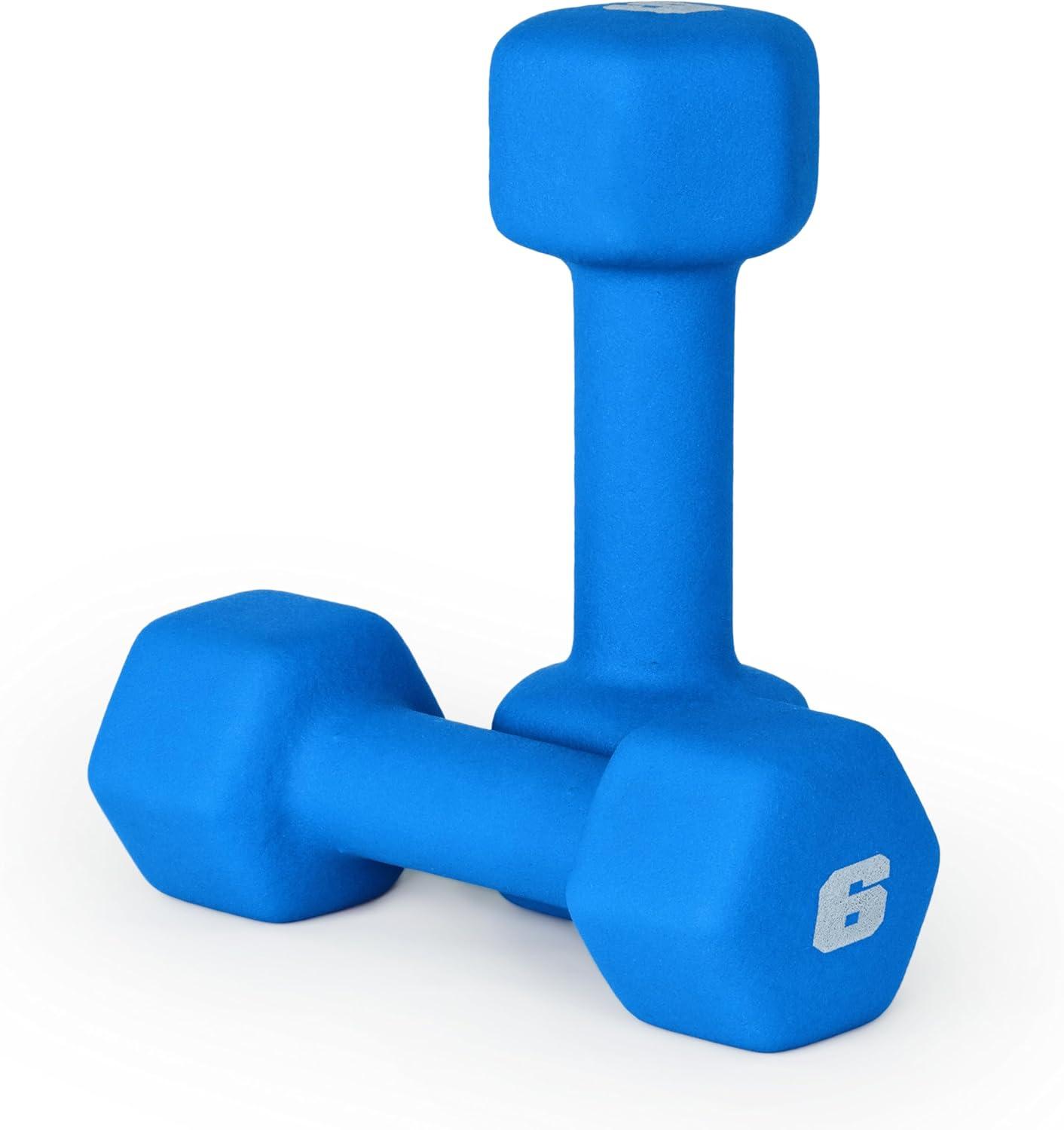 imageCAP Barbell Neoprene Dumbbell Weights Pairs ampamp Sets  Multiple ColorsColors Series