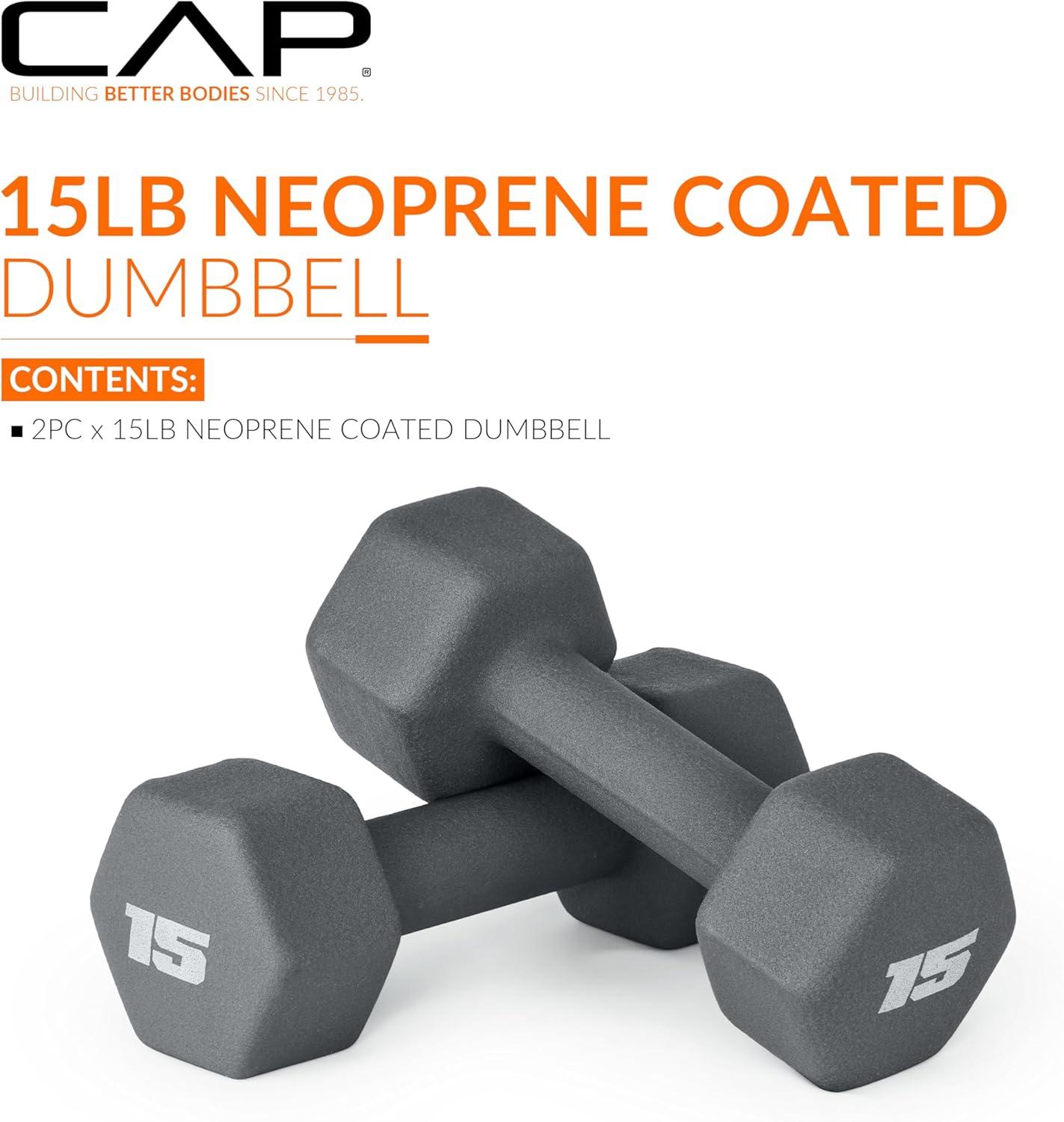 imageCAP Barbell Neoprene Dumbbell Weights Pairs ampamp Sets  Multiple ColorsColors Series