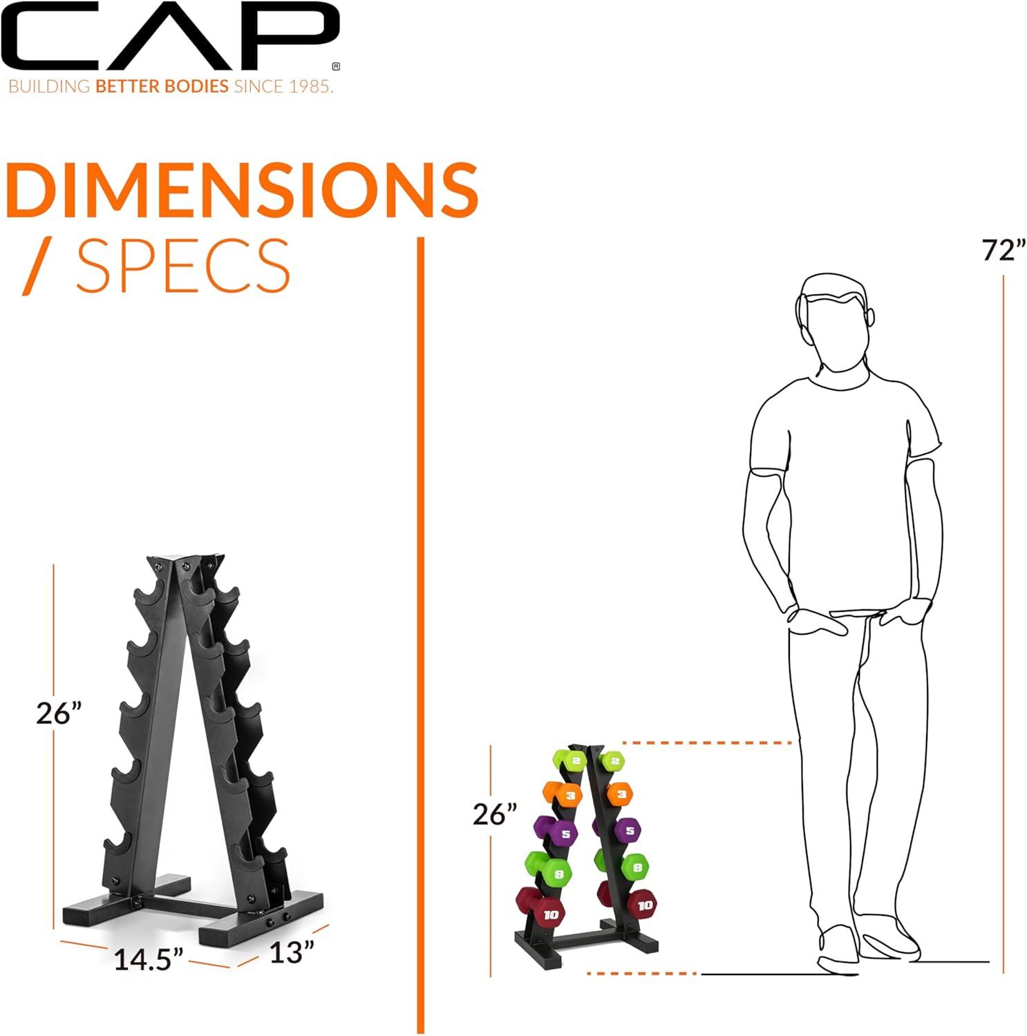 imageCAP Barbell Neoprene Dumbbell Weights Pairs ampamp Sets  Multiple ColorsColors Series
