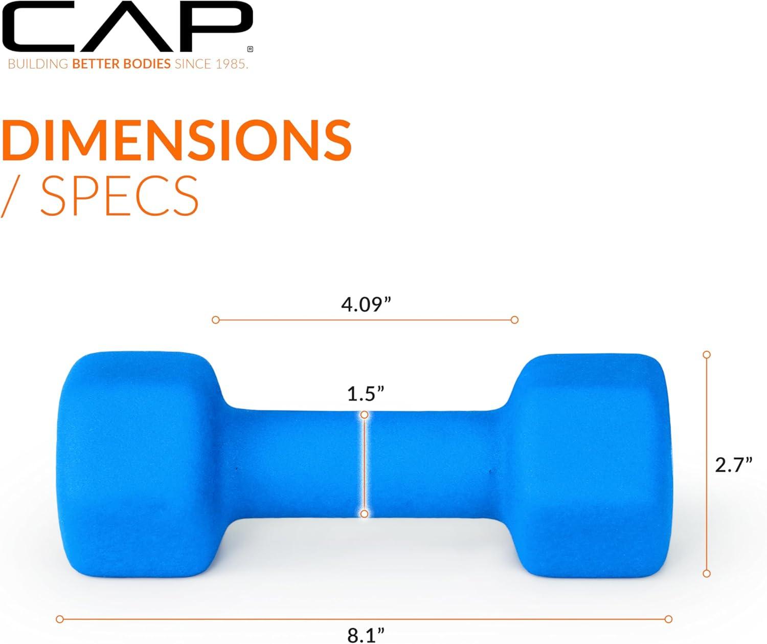 imageCAP Barbell Neoprene Dumbbell Weights Pairs ampamp Sets  Multiple ColorsColors Series