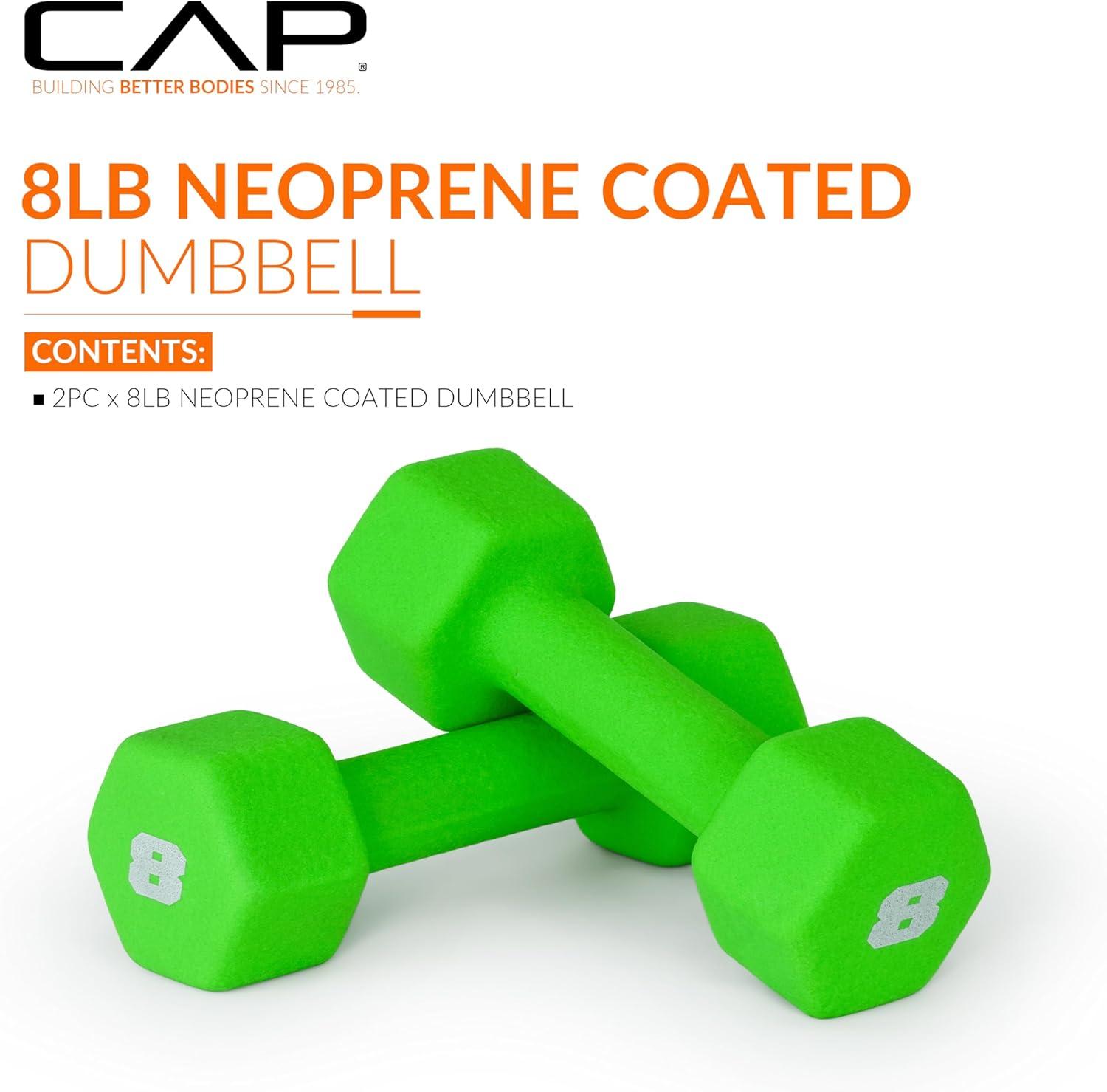imageCAP Barbell Neoprene Dumbbell Weights Pairs ampamp Sets  Multiple ColorsColors Series
