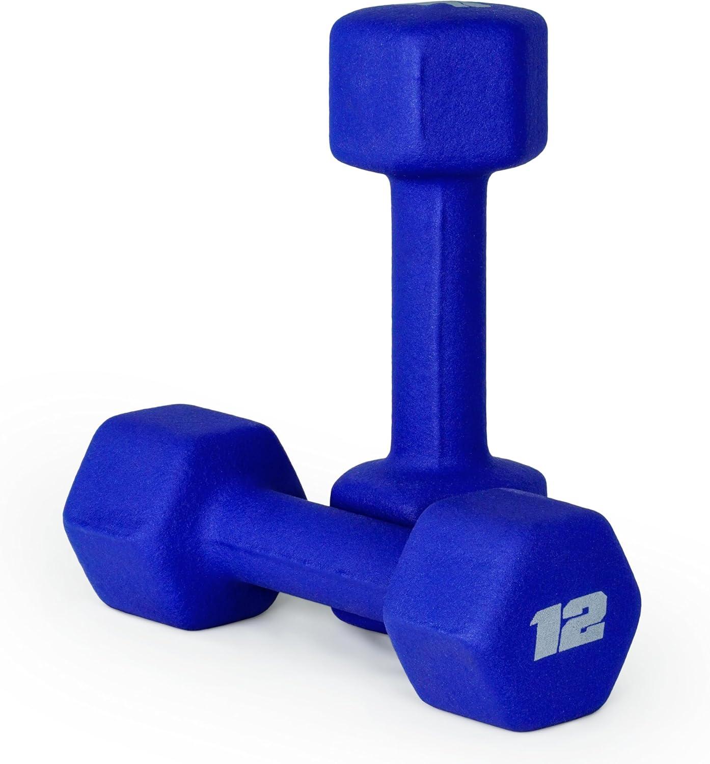 imageCAP Barbell Neoprene Dumbbell Weights Pairs ampamp Sets  Multiple ColorsColors Series
