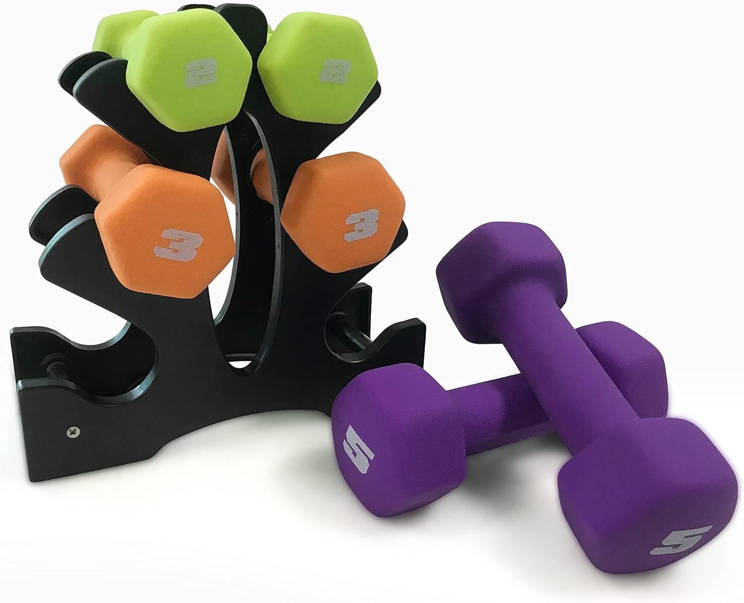 imageCAP Barbell Neoprene Dumbbell Weights Pairs ampamp Sets  Multiple ColorsColors Series