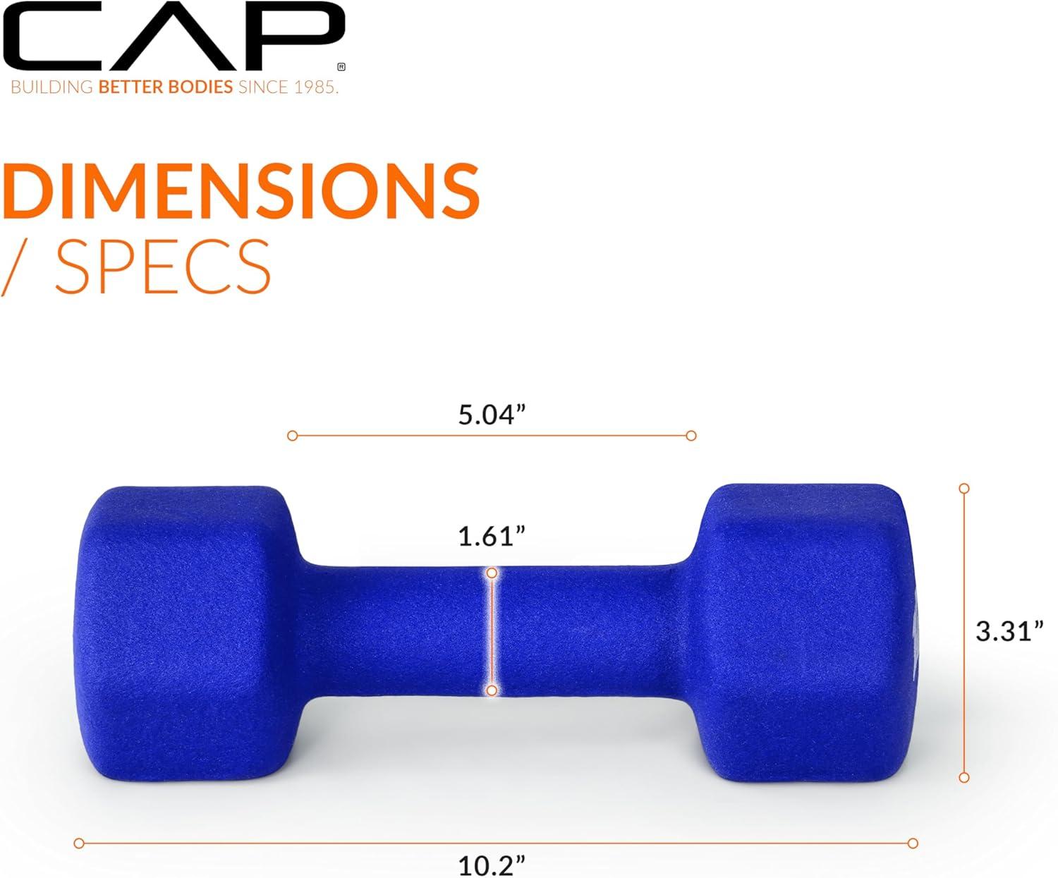 imageCAP Barbell Neoprene Dumbbell Weights Pairs ampamp Sets  Multiple ColorsColors Series