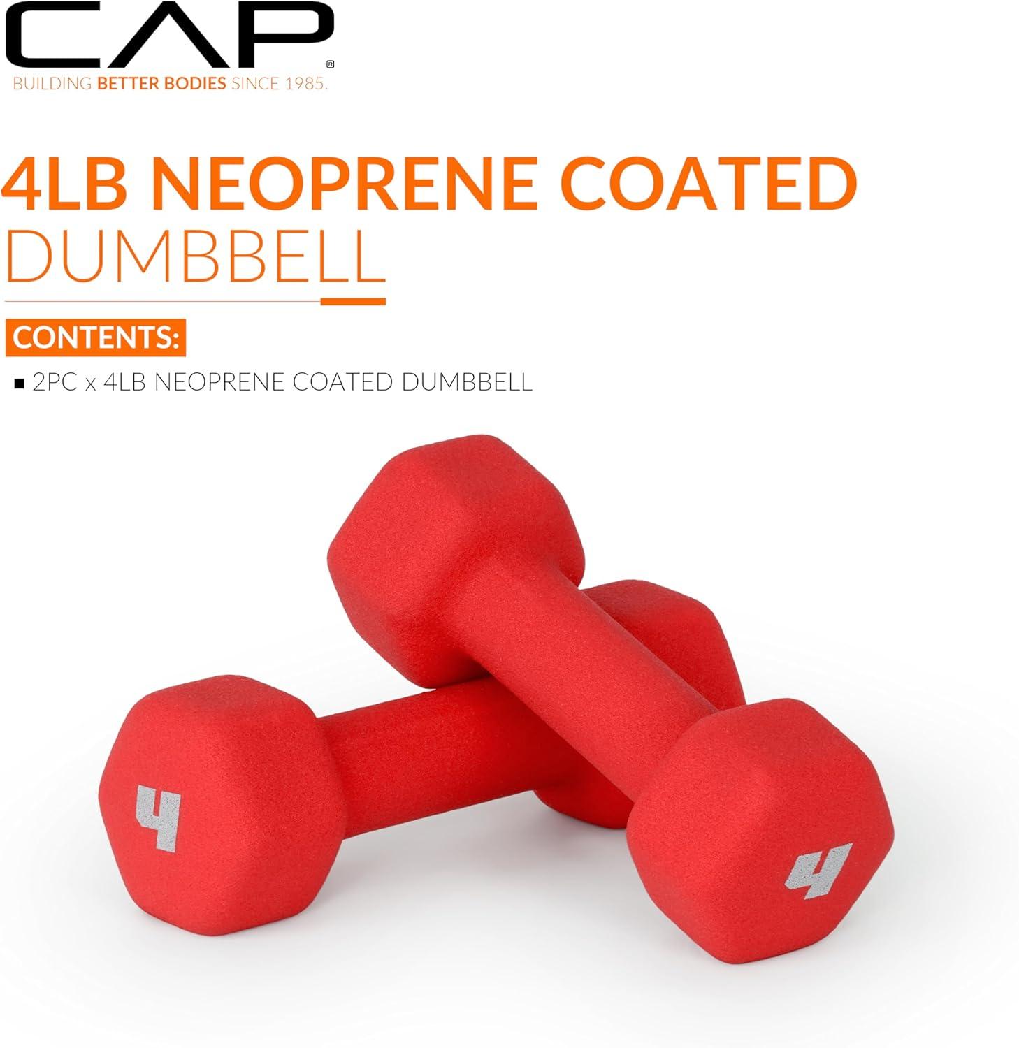 imageCAP Barbell Neoprene Dumbbell Weights Pairs ampamp Sets  Multiple ColorsColors Series