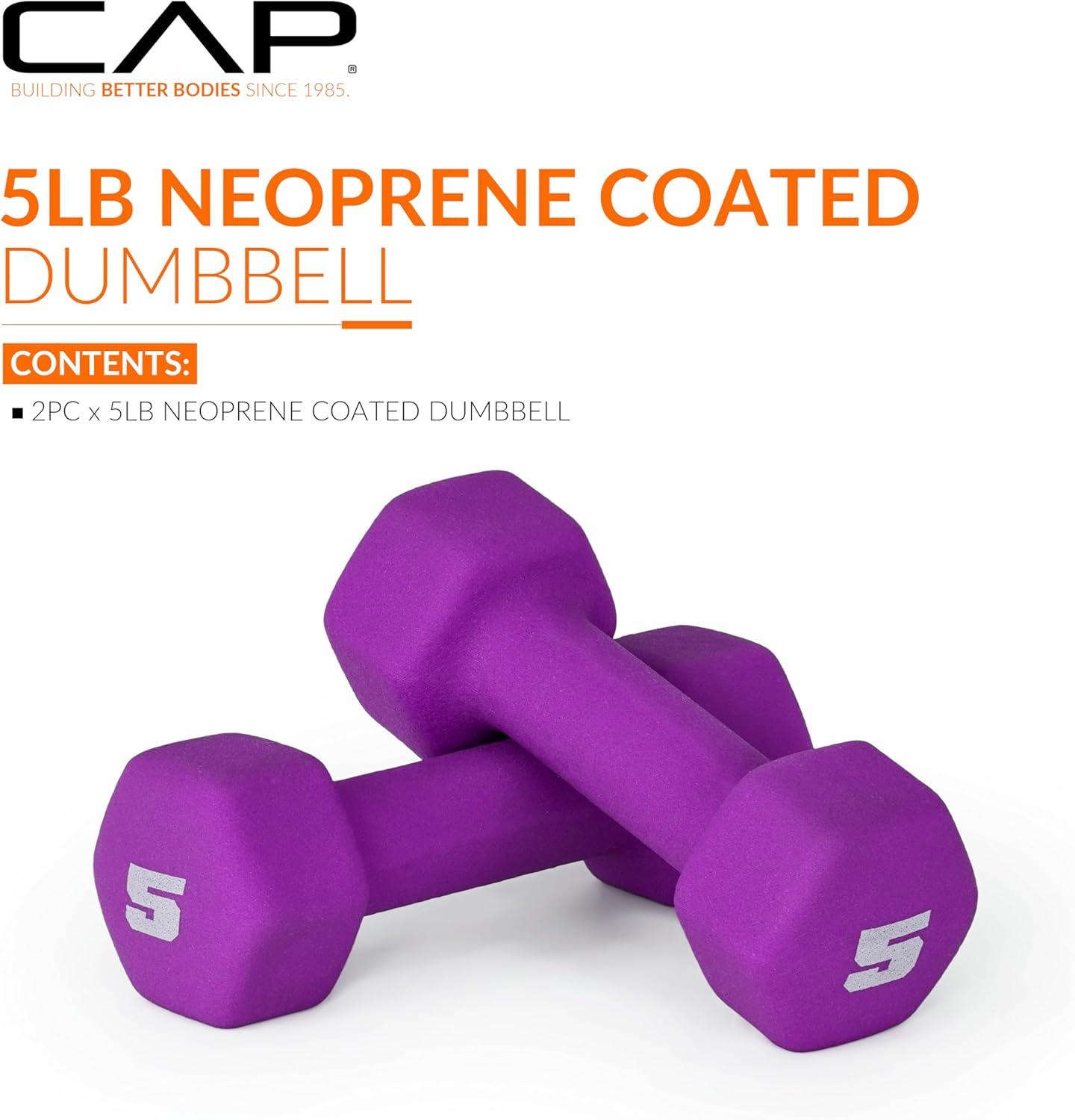 imageCAP Barbell Neoprene Dumbbell Weights Pairs ampamp Sets  Multiple ColorsColors Series