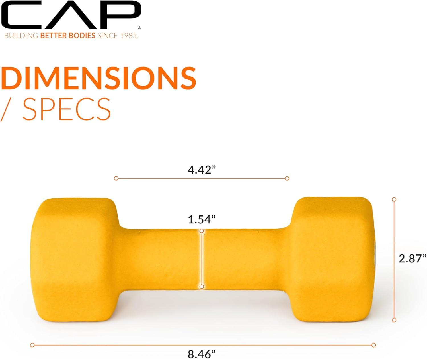 imageCAP Barbell Neoprene Dumbbell Weights Pairs ampamp Sets  Multiple ColorsColors Series