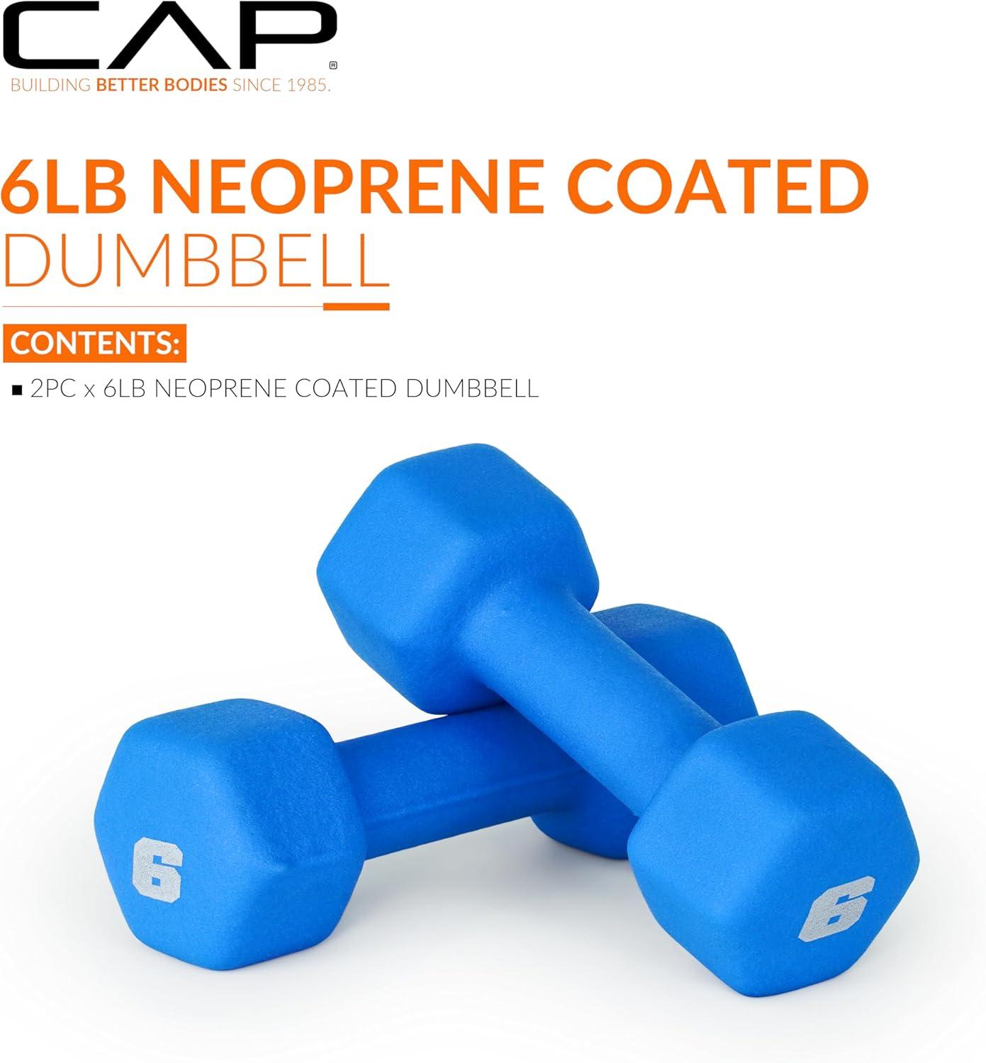 imageCAP Barbell Neoprene Dumbbell Weights Pairs ampamp Sets  Multiple ColorsColors Series