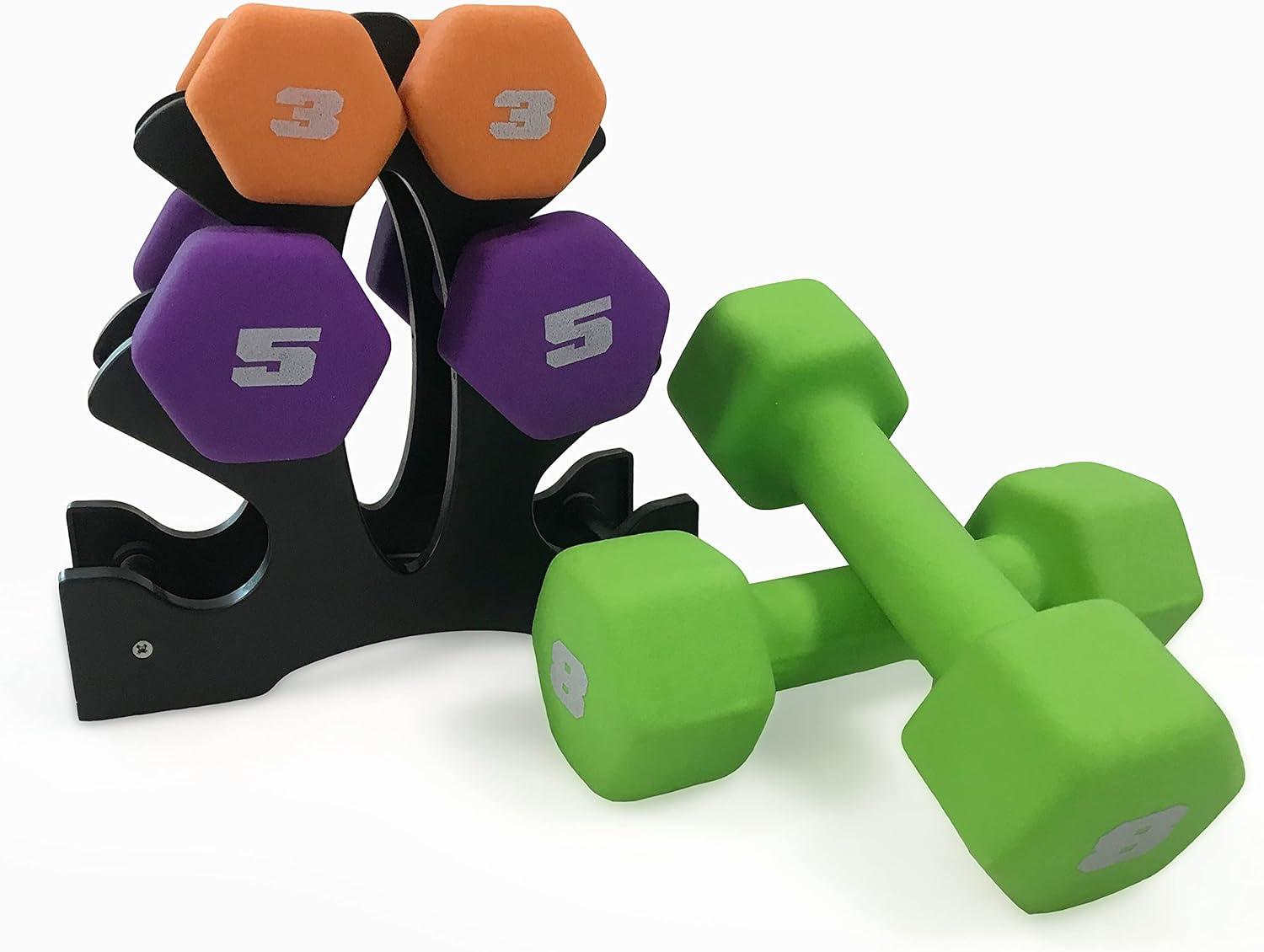 imageCAP Barbell Neoprene Dumbbell Weights Pairs ampamp Sets  Multiple ColorsColors Series