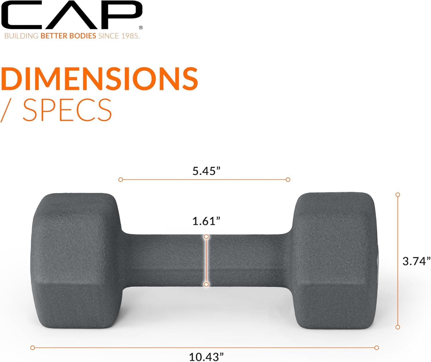 imageCAP Barbell Neoprene Dumbbell Weights Pairs ampamp Sets  Multiple ColorsColors Series