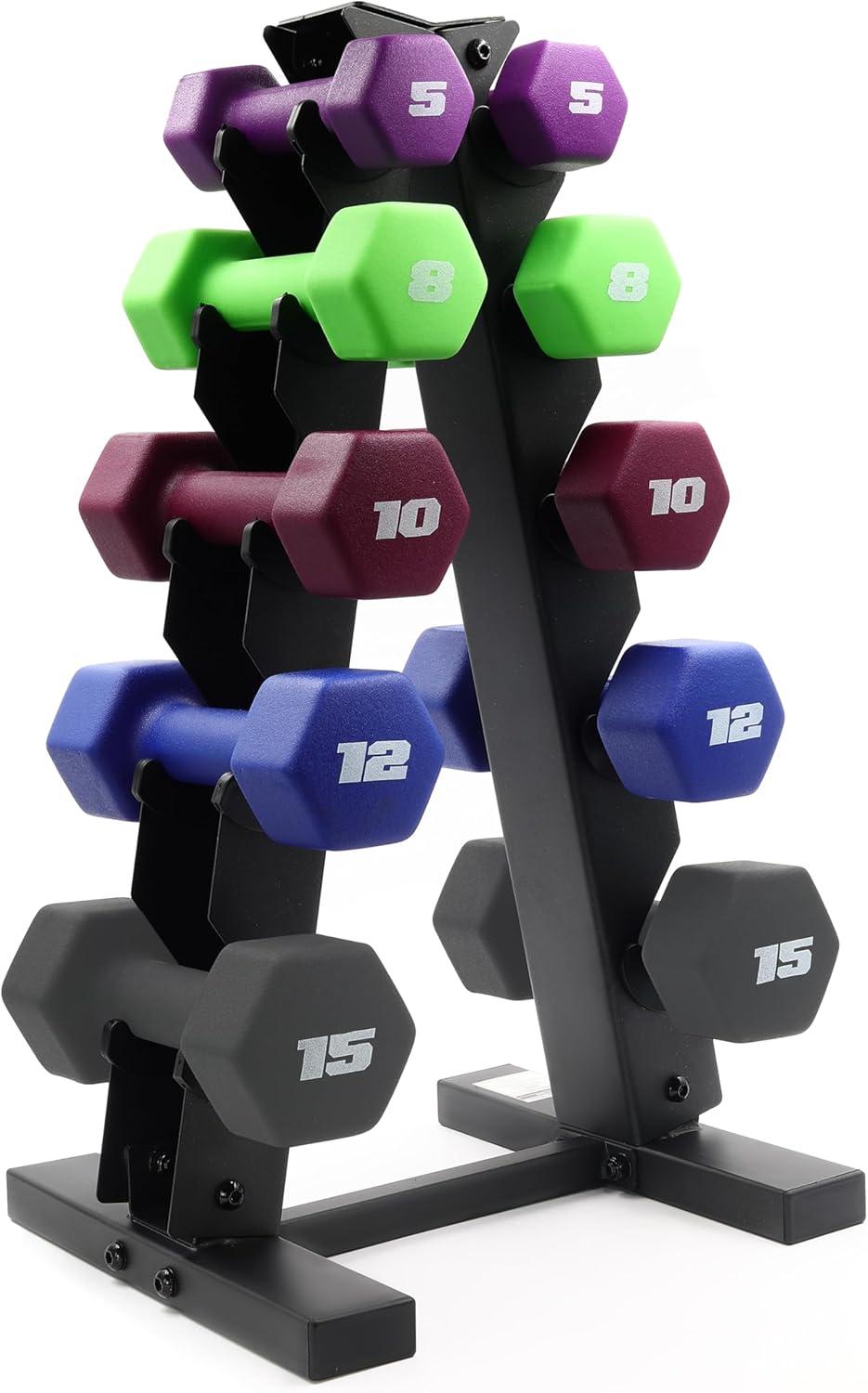 imageCAP Barbell Neoprene Dumbbell Weights Pairs ampamp Sets  Multiple ColorsColors Series