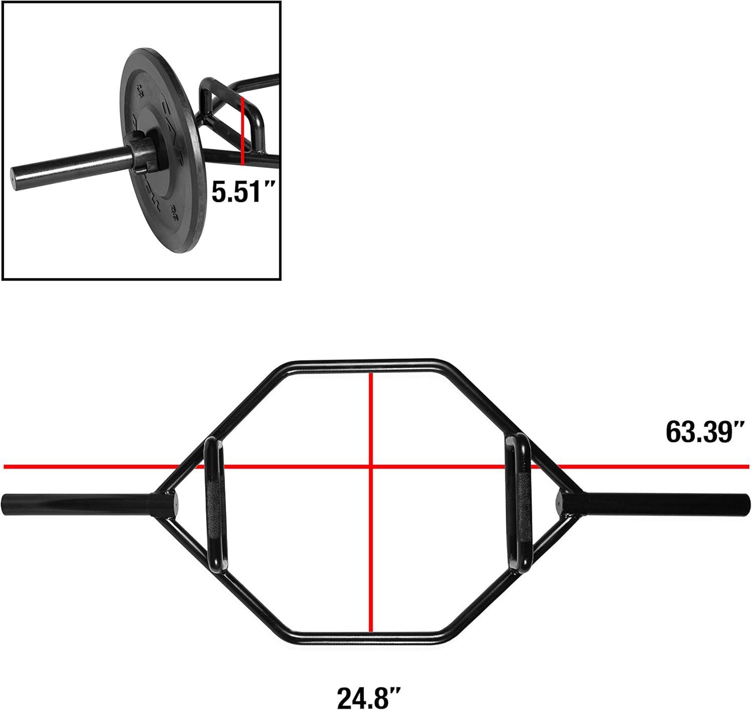 imageCAP Barbell Olympic Trap Bar  Multiple Grip OptionsBlack